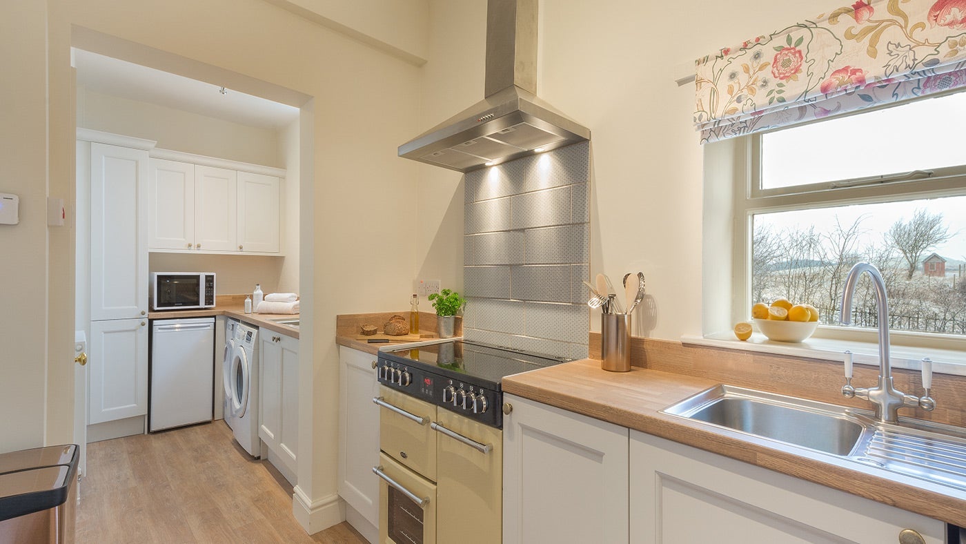 The kitchen at Whitefields Cottage, Ripon, Yorkshire 