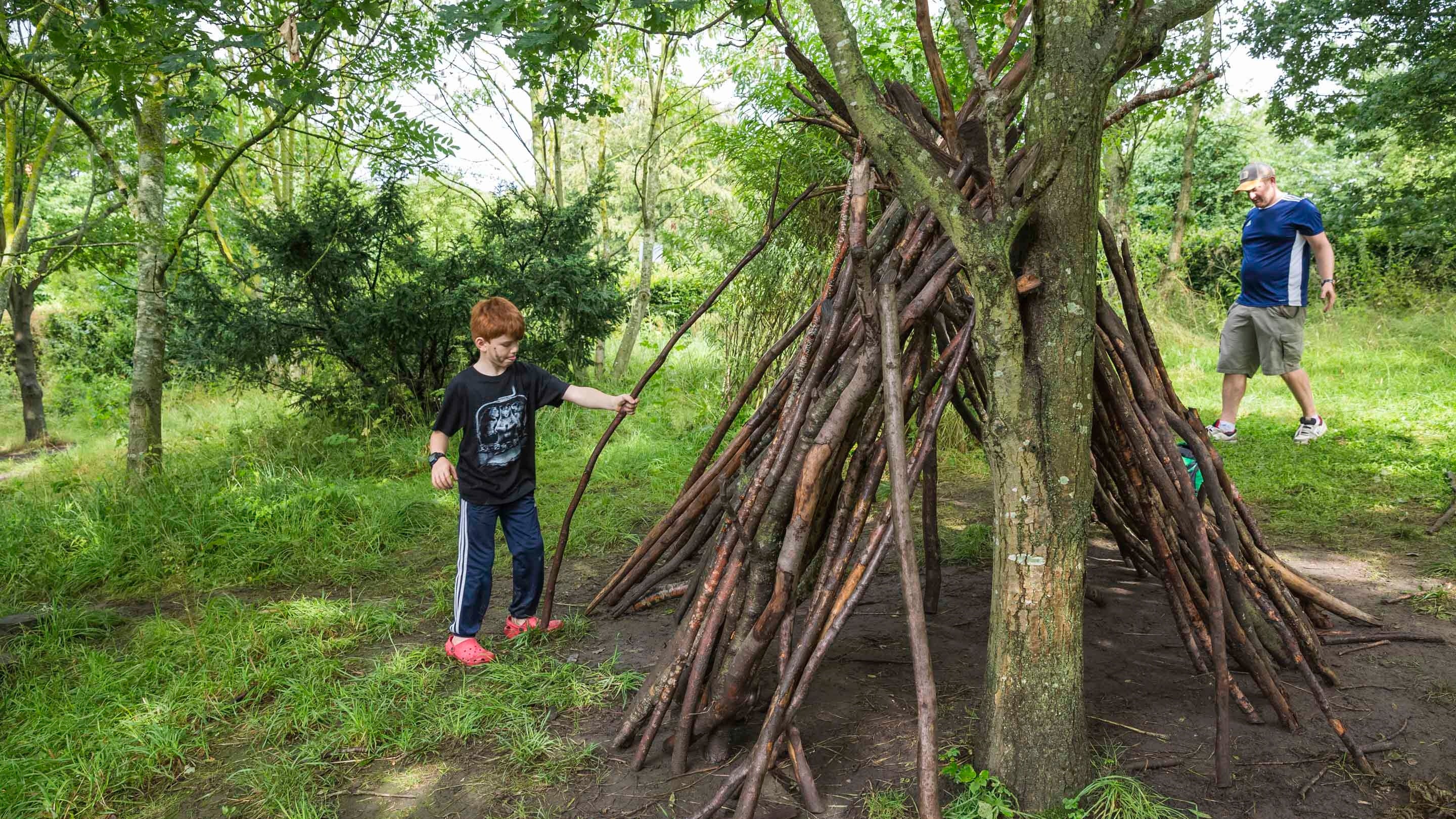 Den building at Cherryburn, Northumberland