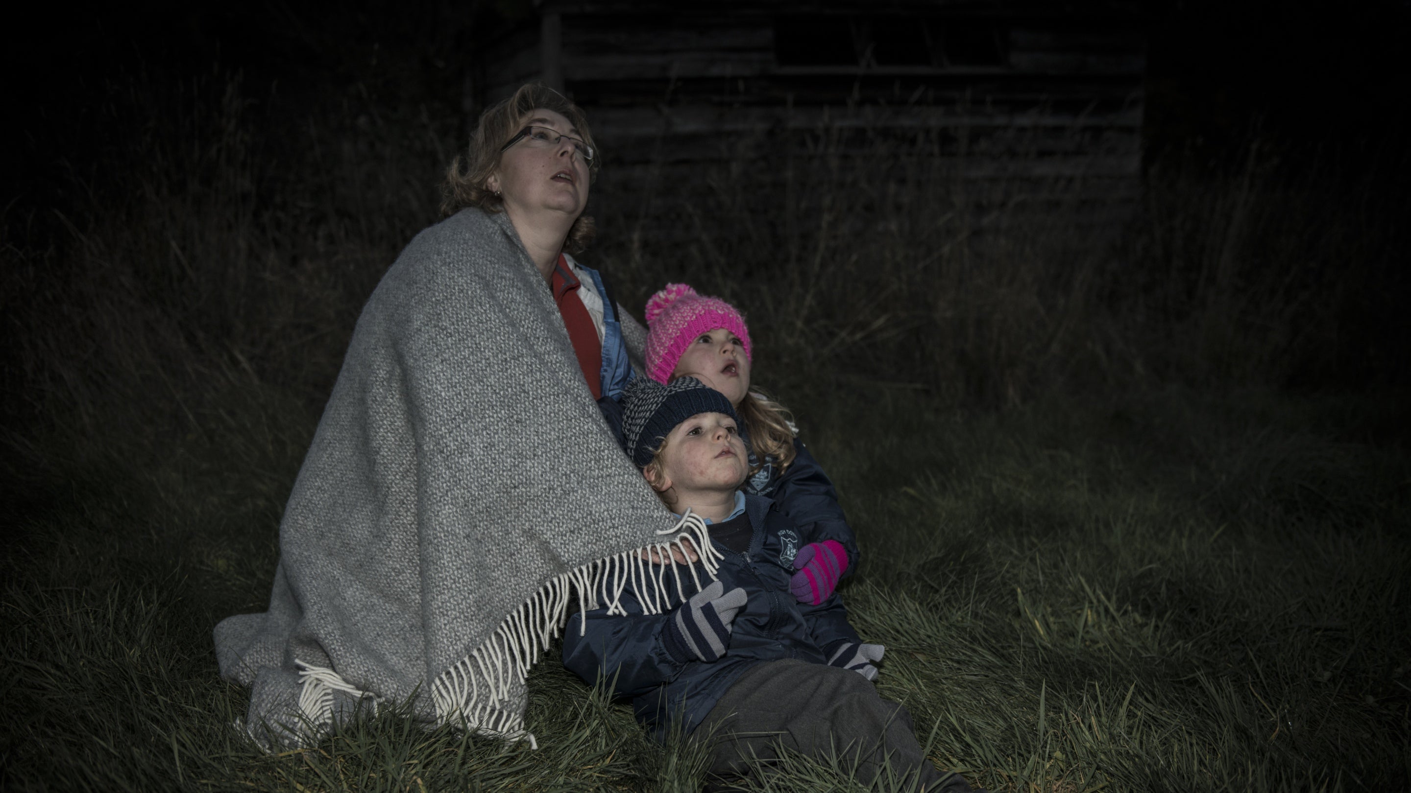 Visitors enjoying one of Bristol Astronomical Society's stargazing evenings at Tyntesfield, North Somerset