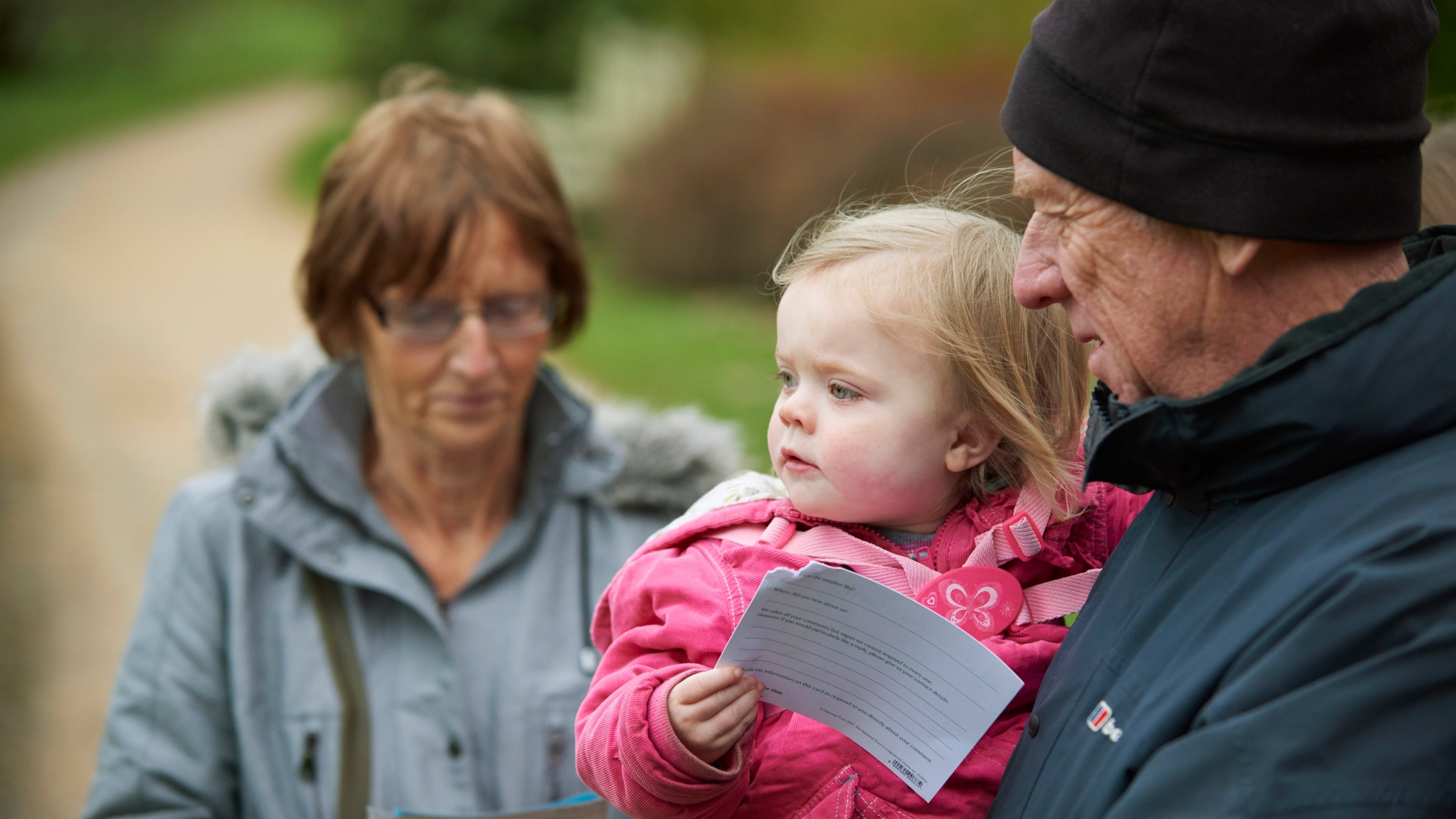 Visitors on an Easter egg trail