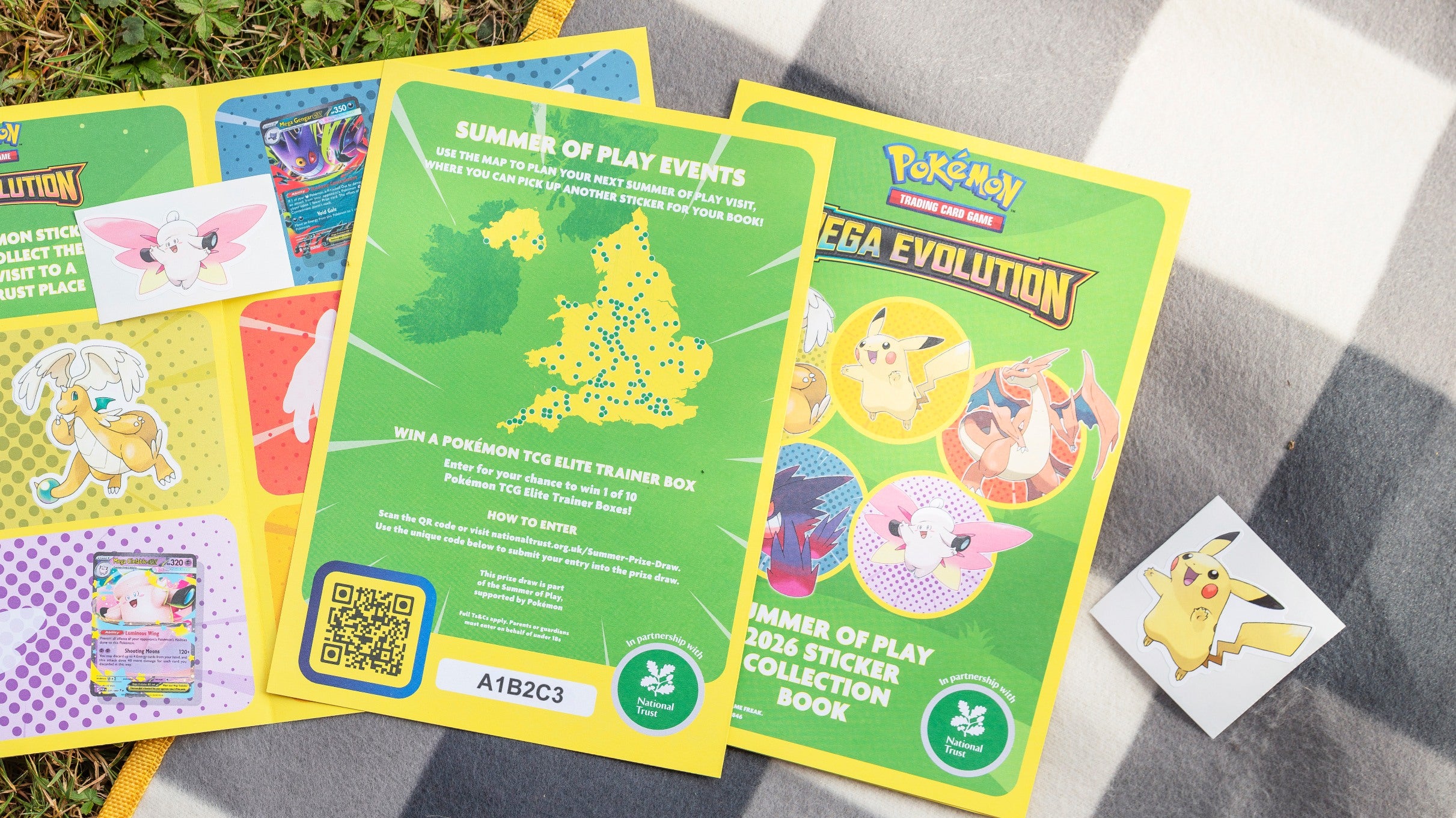 Collect Pokémon stickers during Summer of Play