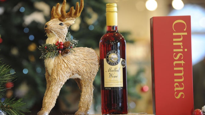 Christmas items in the shop at Polesden Lacey, Surrey