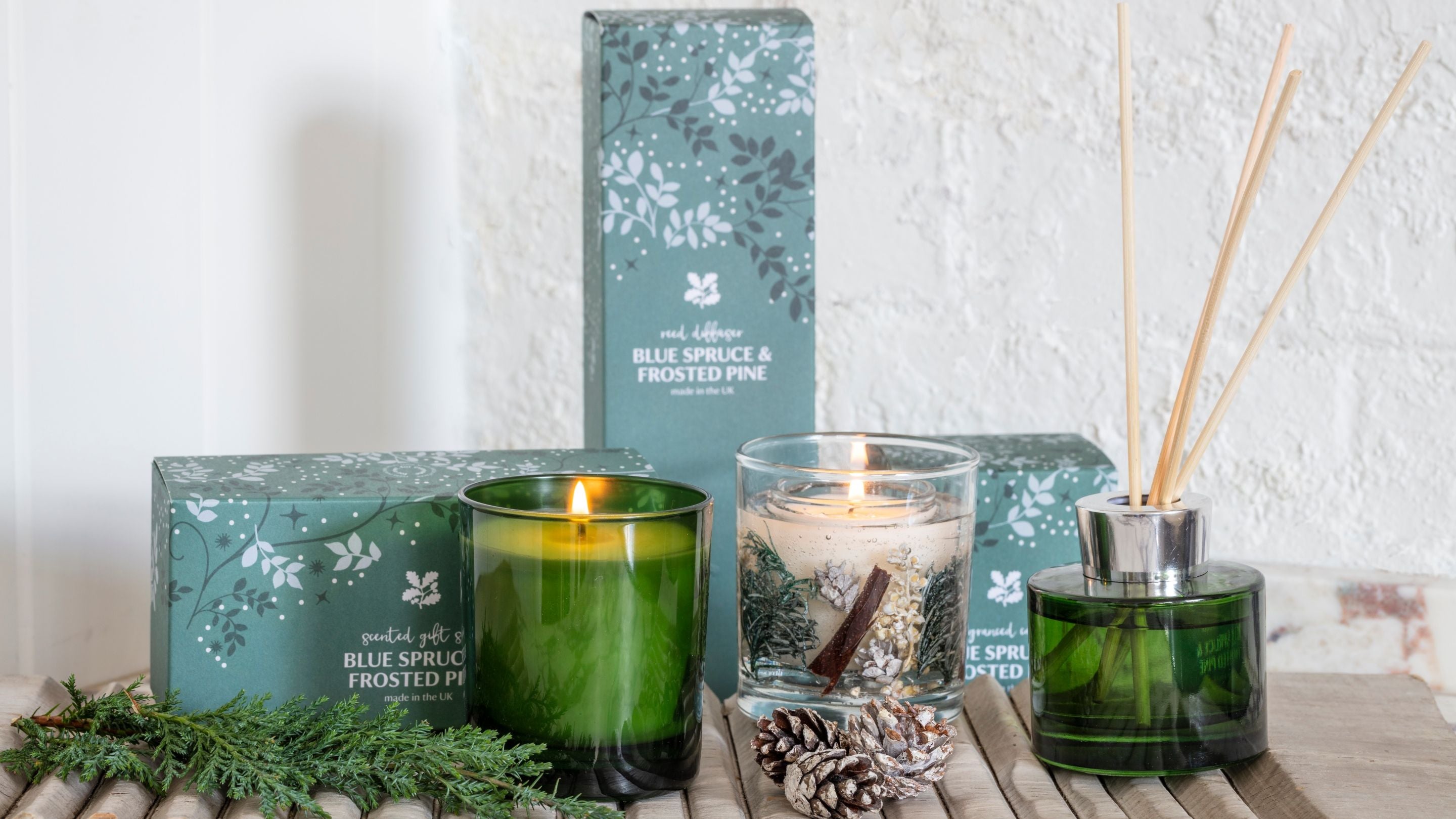 A selection of candles and diffusers