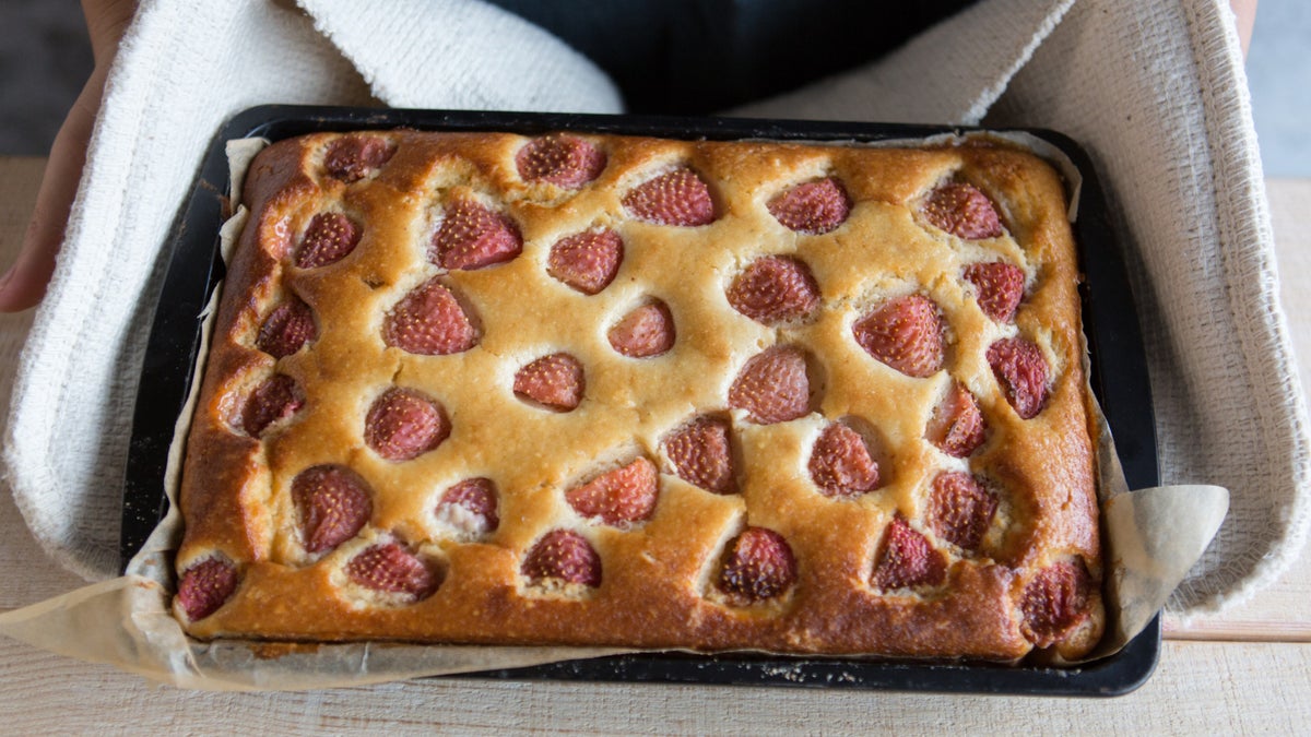 Strawberry squares Recipes National Trust