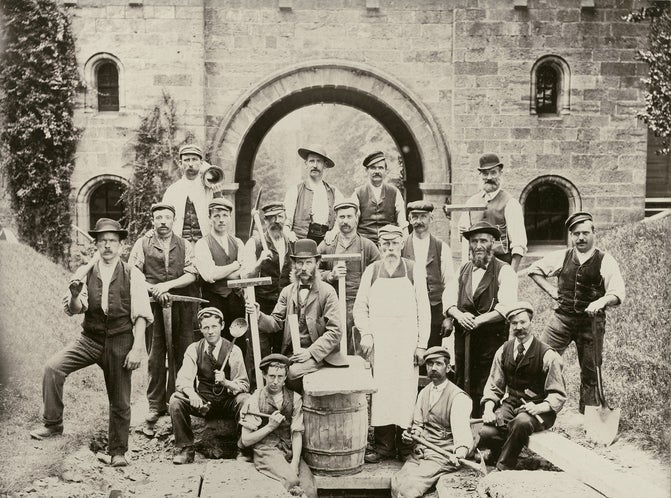 Installing new drains by John Wickens c.1895