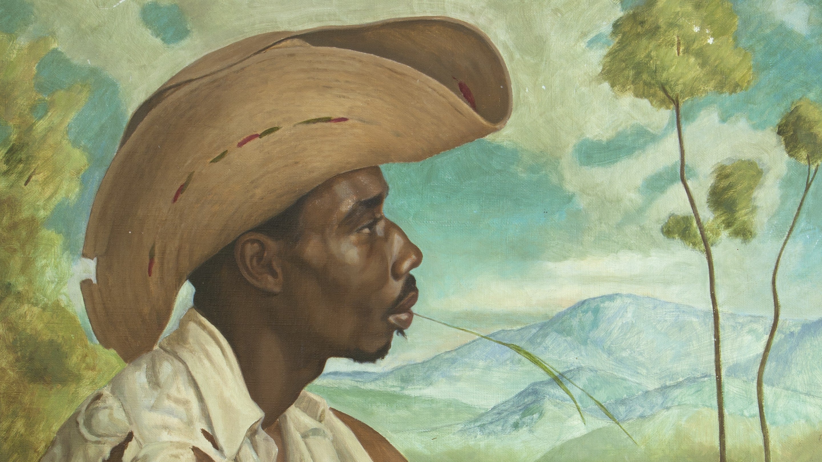 Seated Man in a Landscape by Richmond Barthé, c. 1950–58, Belton House, Lincolnshire