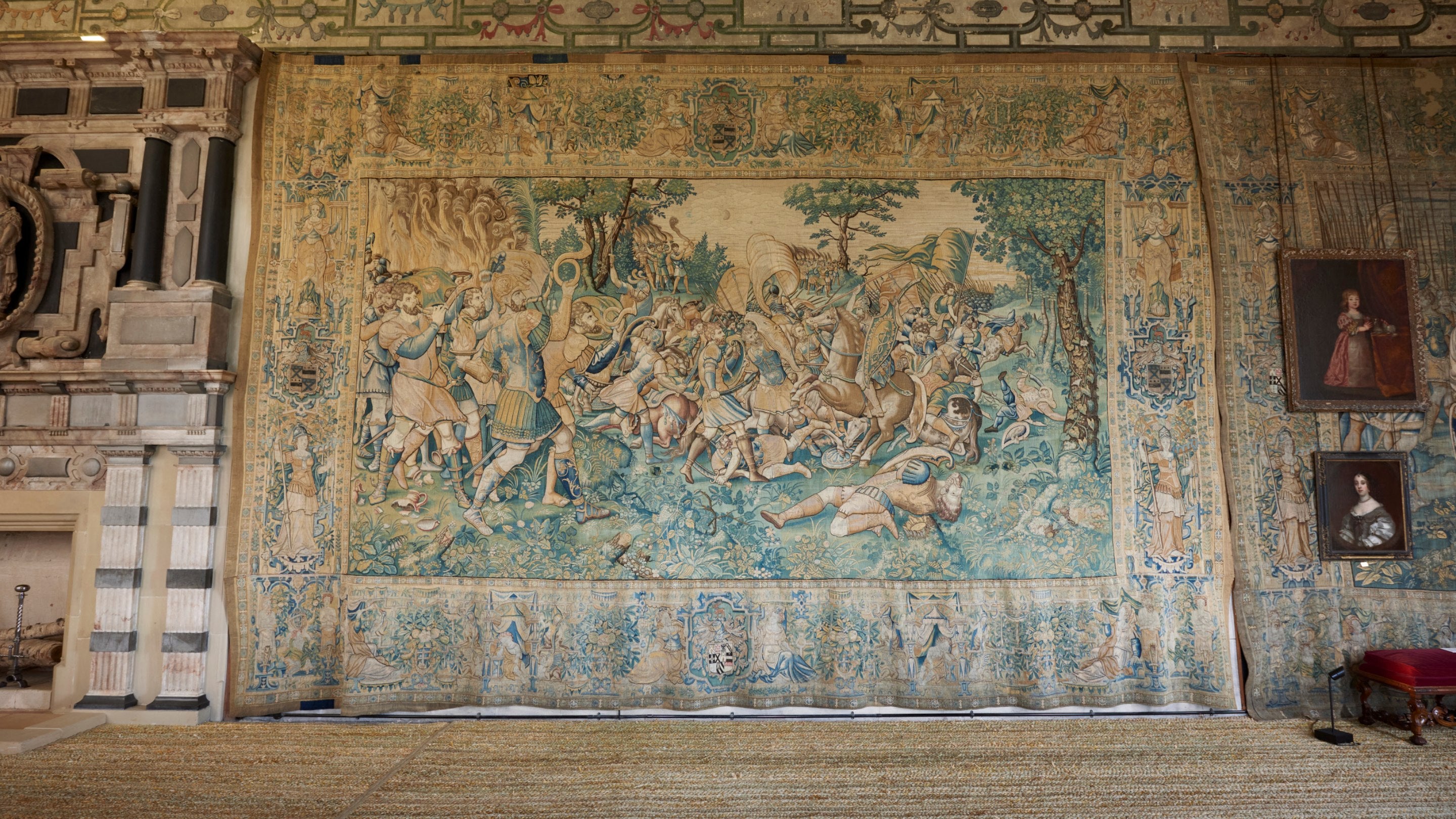 Gideon Tapestries at Hardwick Hall, Derbyshire