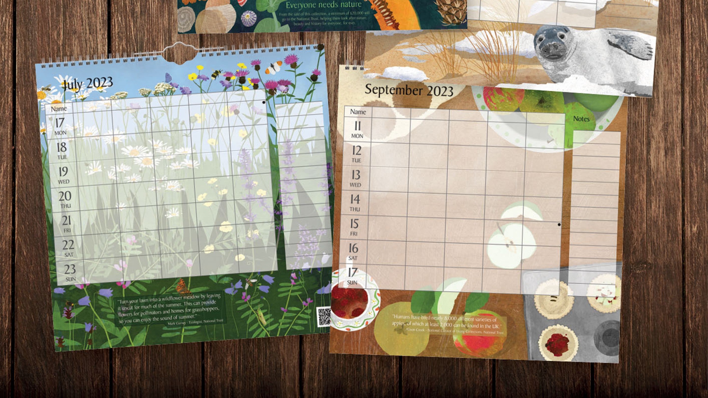 The Carousel Calendars National Trust 2023 range