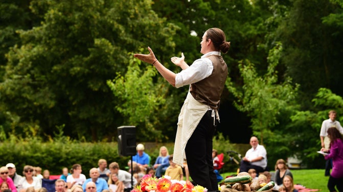 A live performance of 'The Secret Garden' at Cliveden, Buckinghamshire