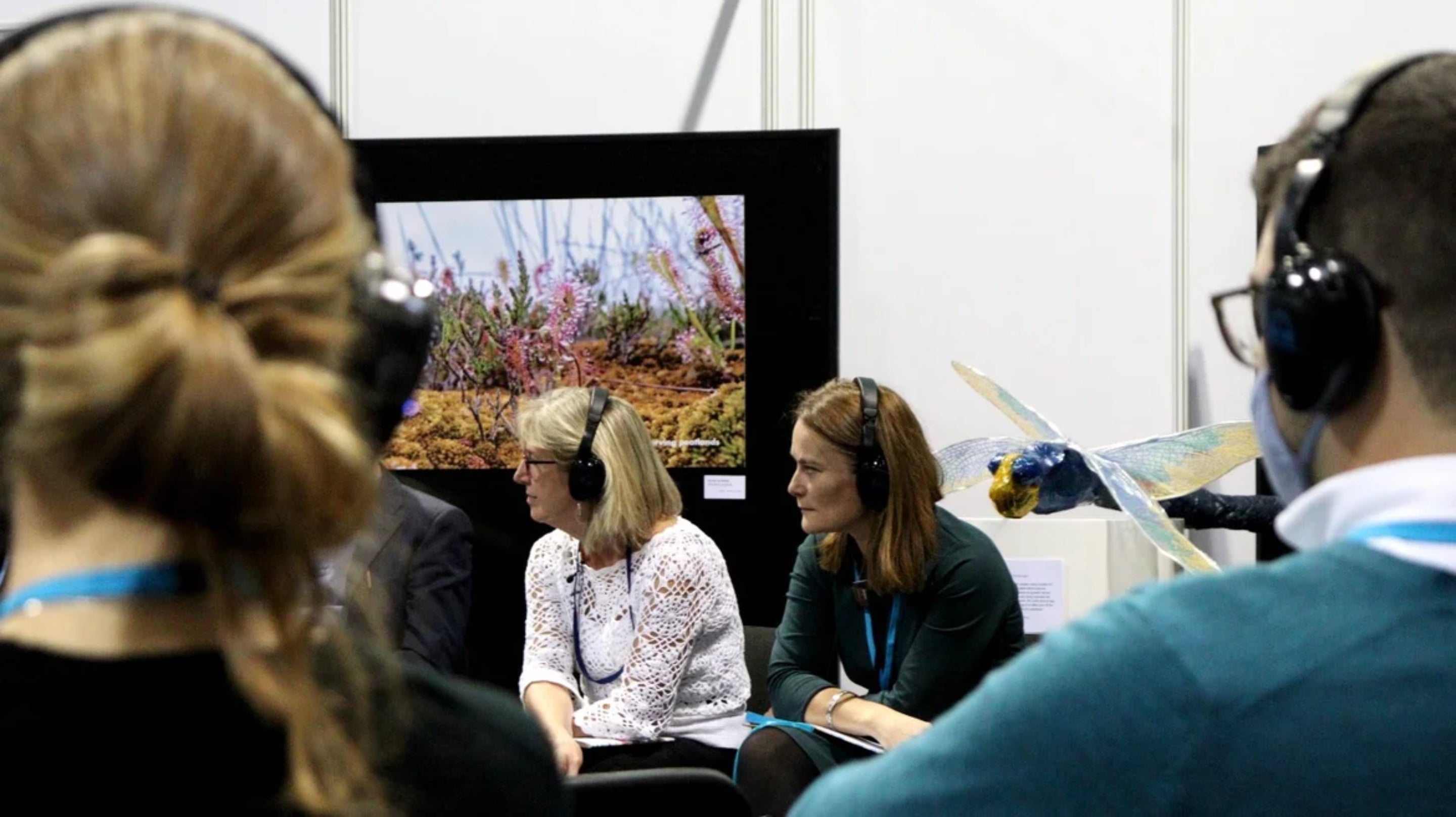 Hilary McGrady, Director General at the National Trust, at the Peatland Pavilion at COP26 in Glasgow