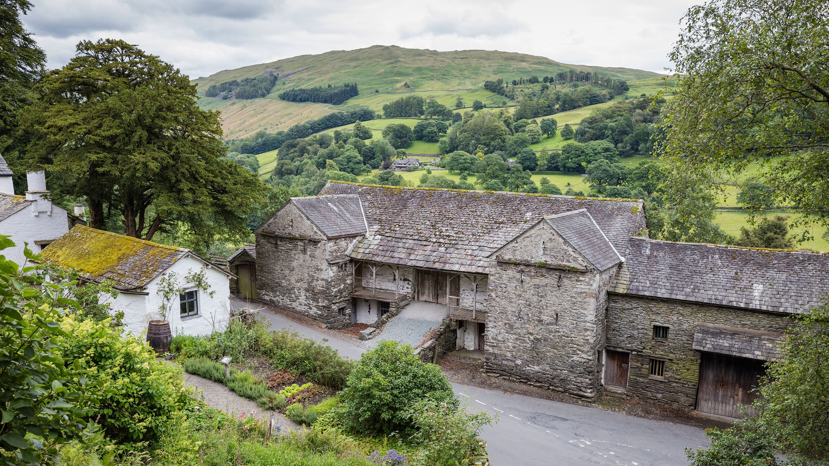 The characteristic lakeland barn next to Townend, Cumbria