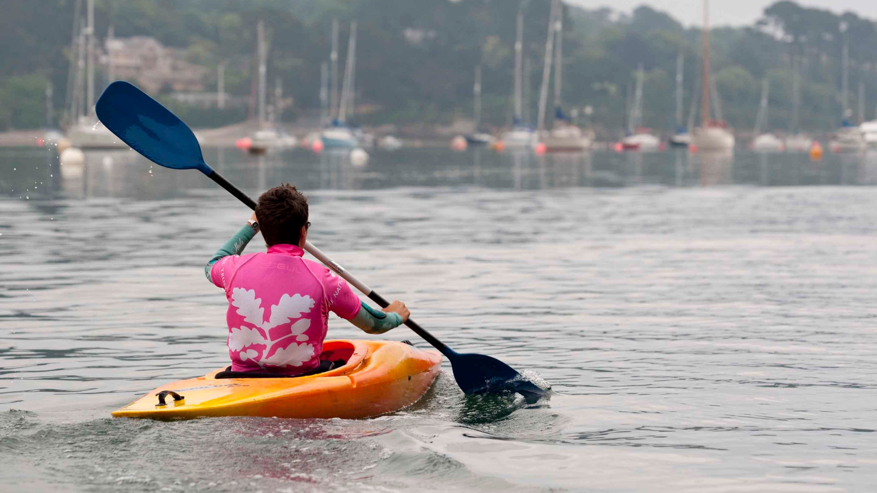 Kayaking on the Helford River, Cornwall