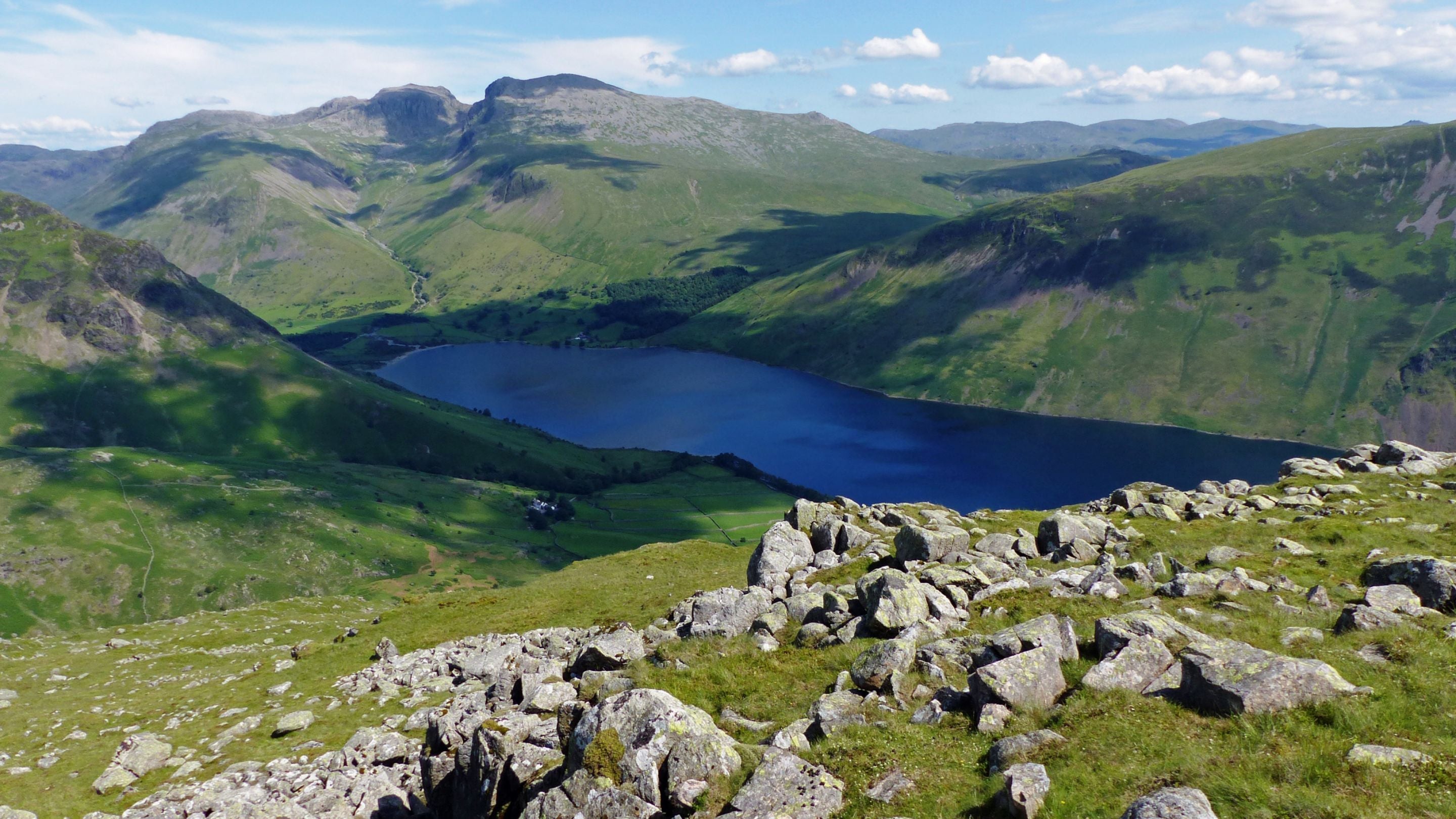 View of Scafell Pike from Middle Fell, Lake District, England