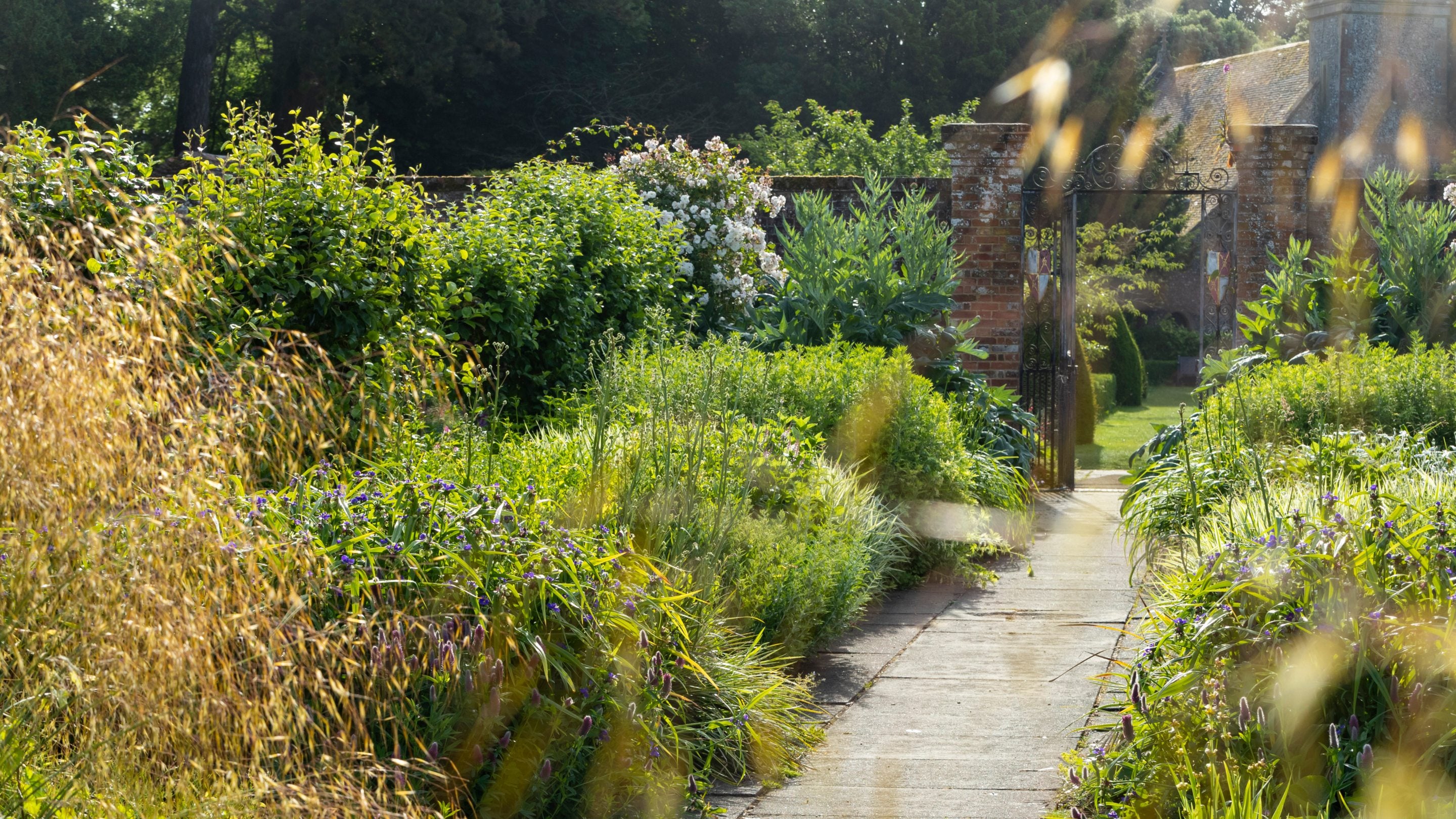 The Walled Garden in June at Hinton Ampner, Hampshire