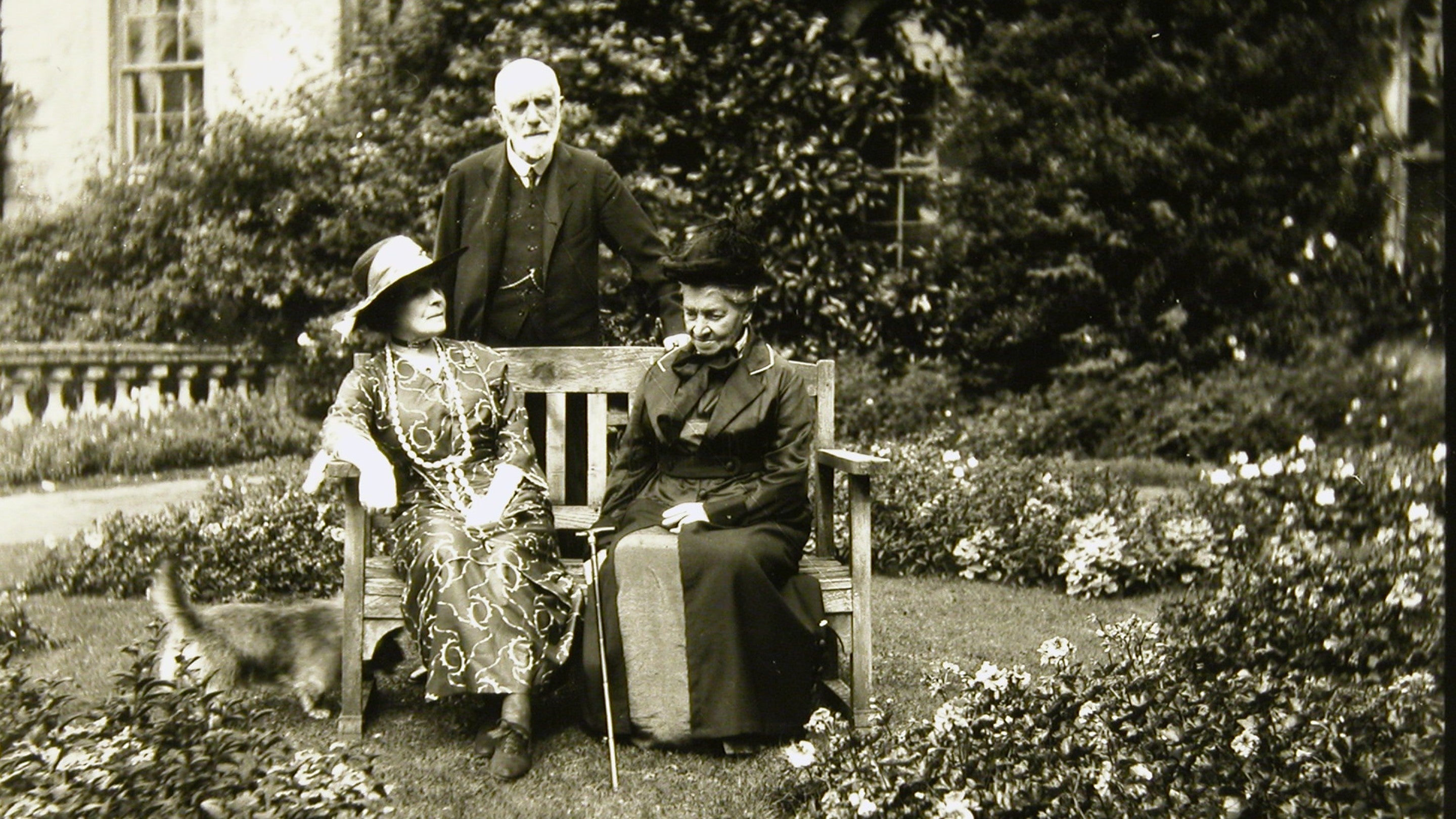 Robert Wynter Blathwayt (1850–1936); Margaret Ermintrude Chandos-Pole-Gell, Mrs Robert Wynter Blathwayt (1854–1927); and his stepmother Mary Sarah Oates, Mrs Wynter Thomas Blathwayt (1834–1925)