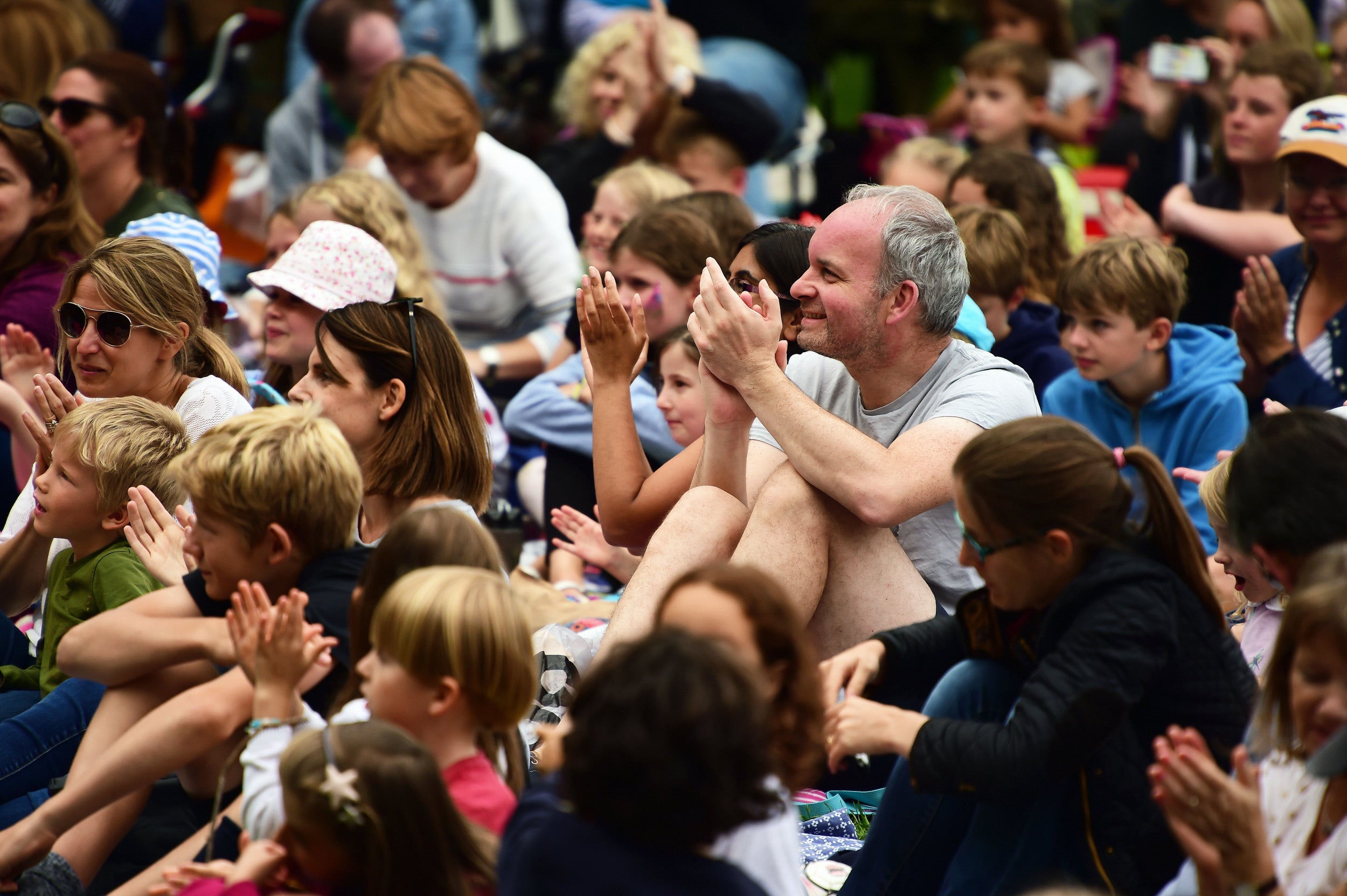 Image showing audience at a summer outdoor theatre event