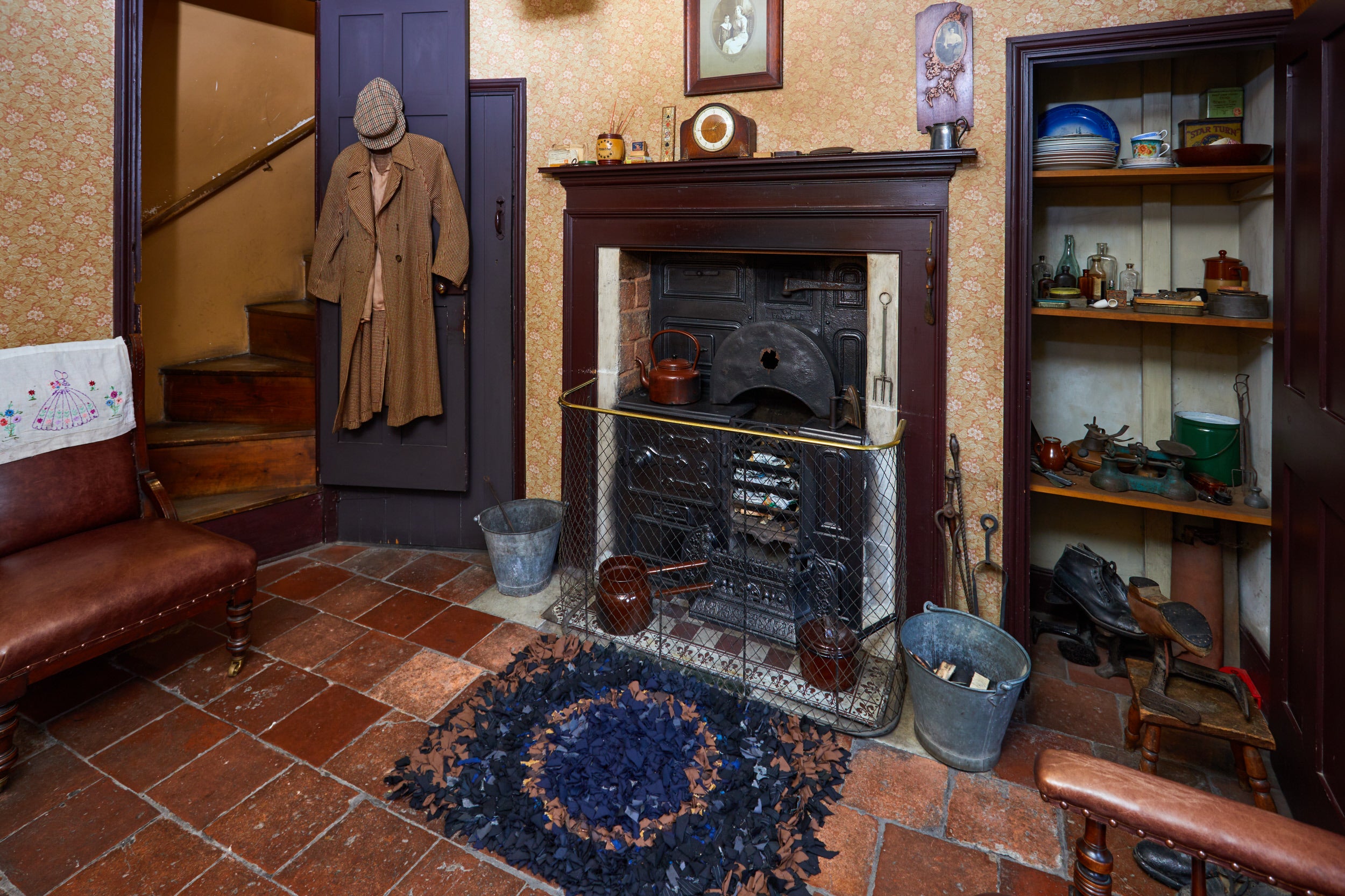 Interior view of working people's houses at Birmingham Back to Backs, West Midlands