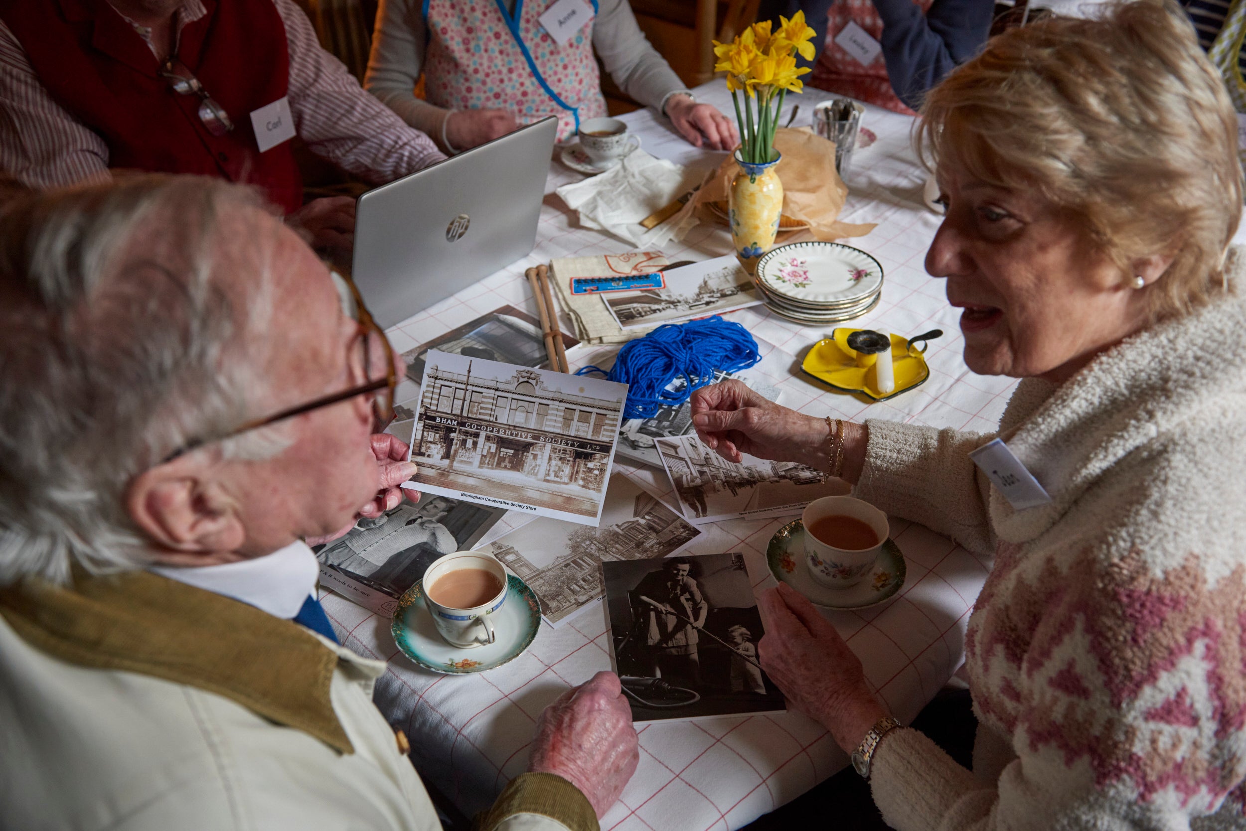 Reminiscence session at Birmingham Back to Backs