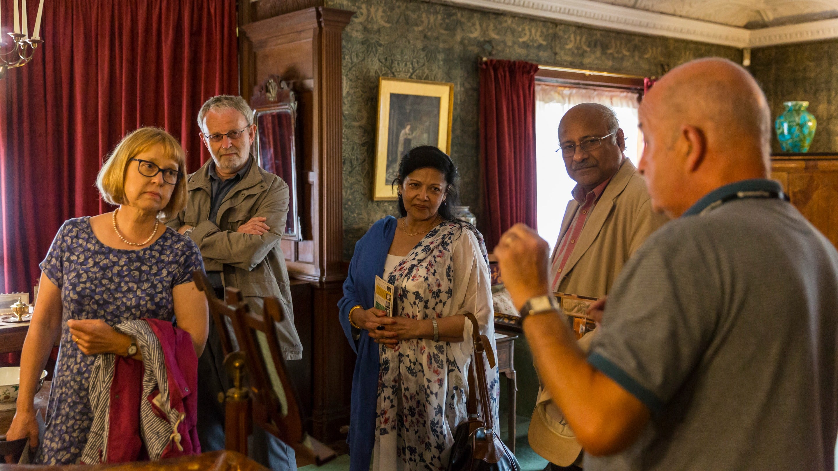 Visitors at Wightwick Manor and Gardens, West Midlands