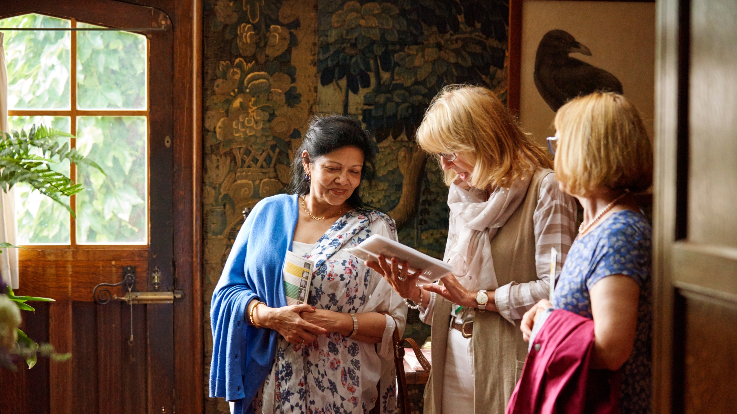 Visitors at Wightwick Manor and Gardens, West Midlands