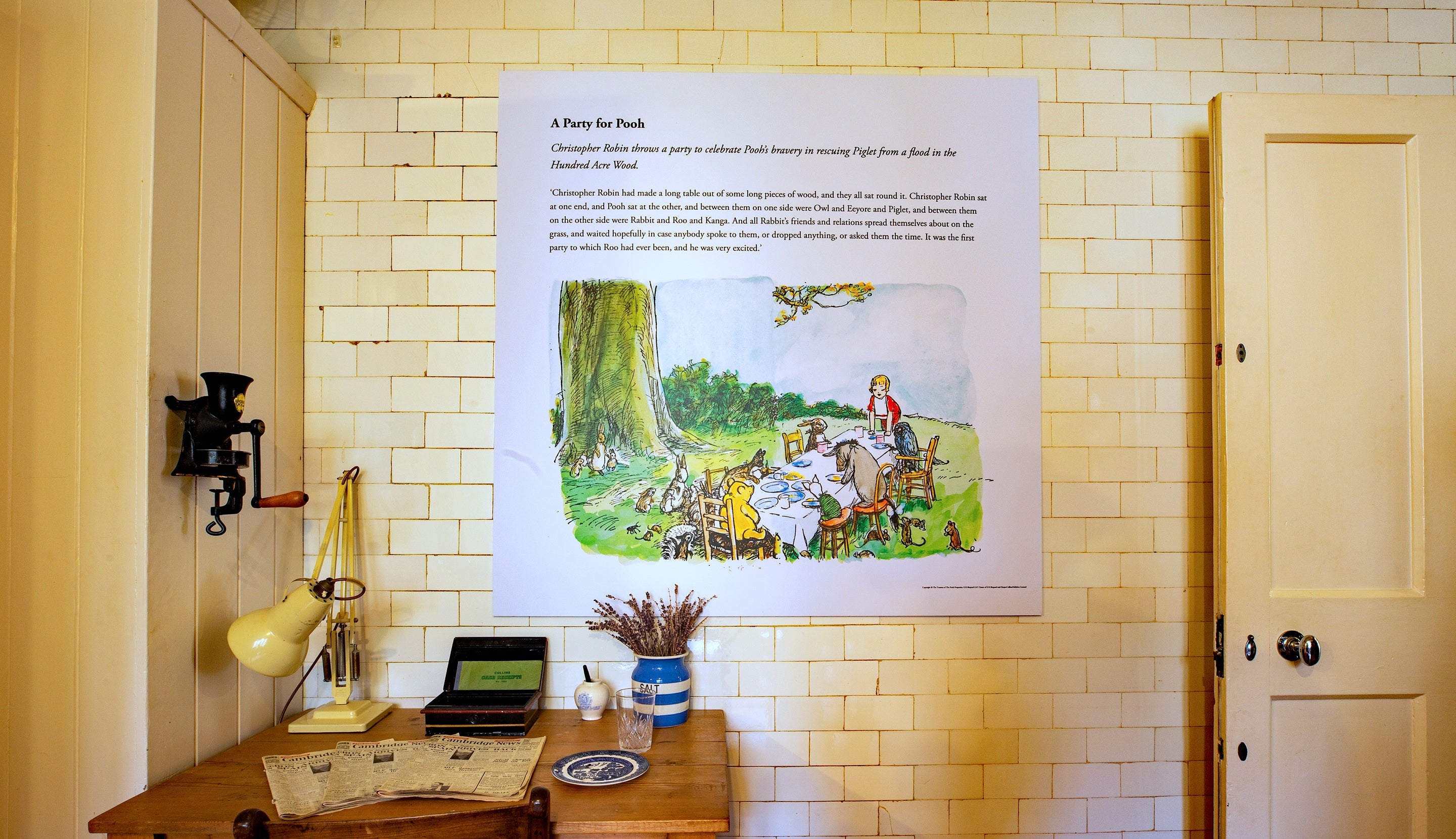 Winnie-the-Pooh Centenary exhibition inside the Domestic Wing at Anglesey Abbey