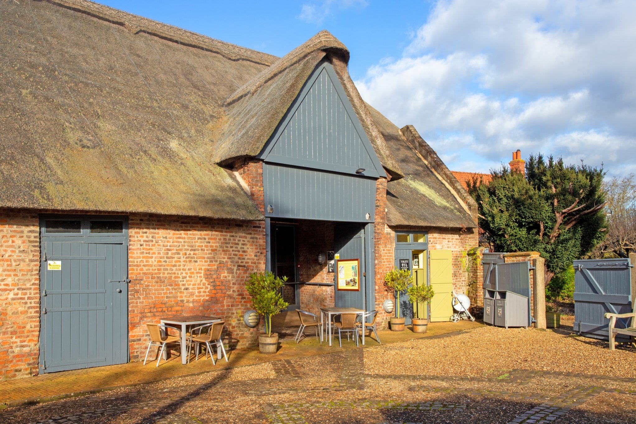 Reed barn at Peckover House Cambridgeshire