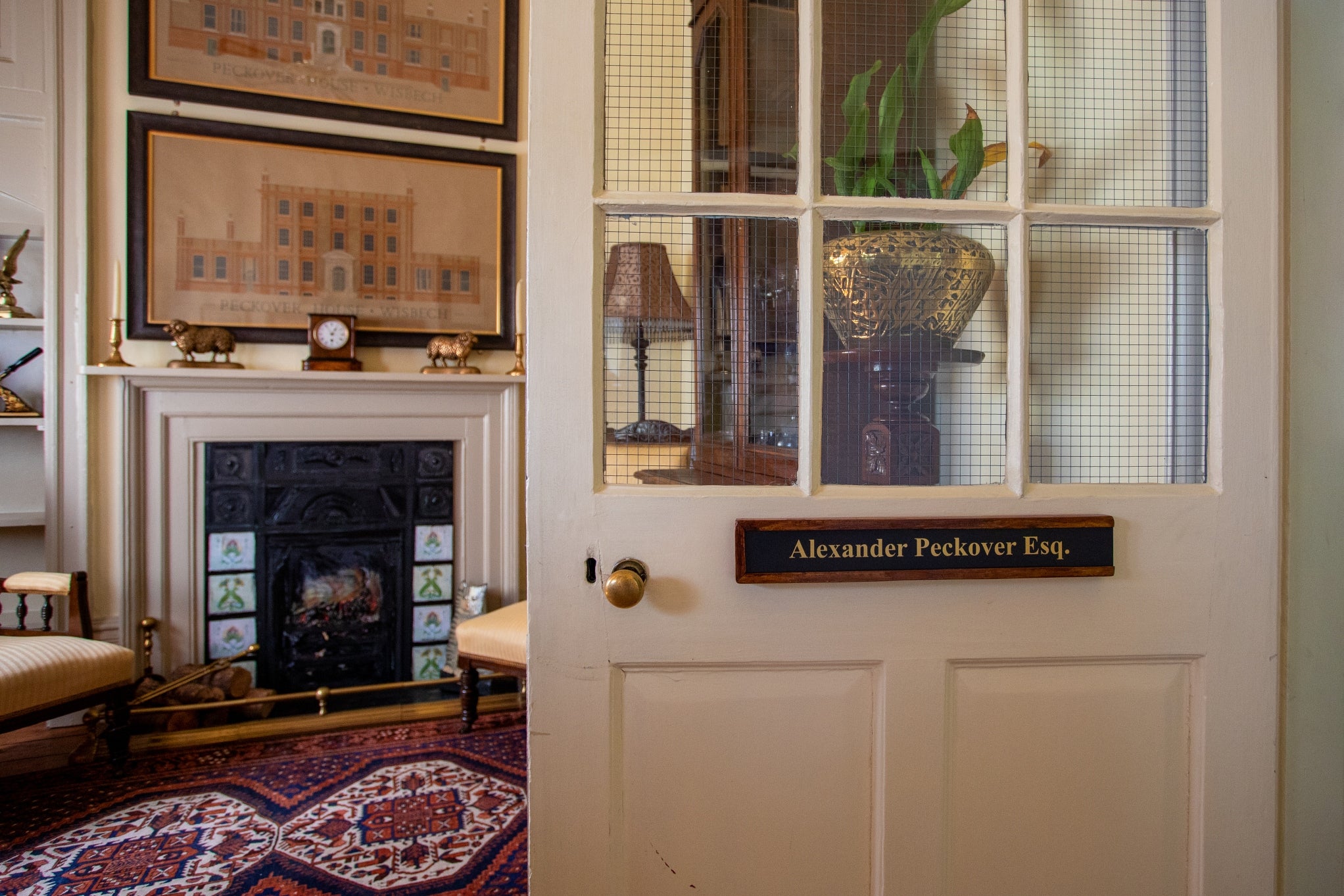 Interior details of Peckover House Cambridgeshire