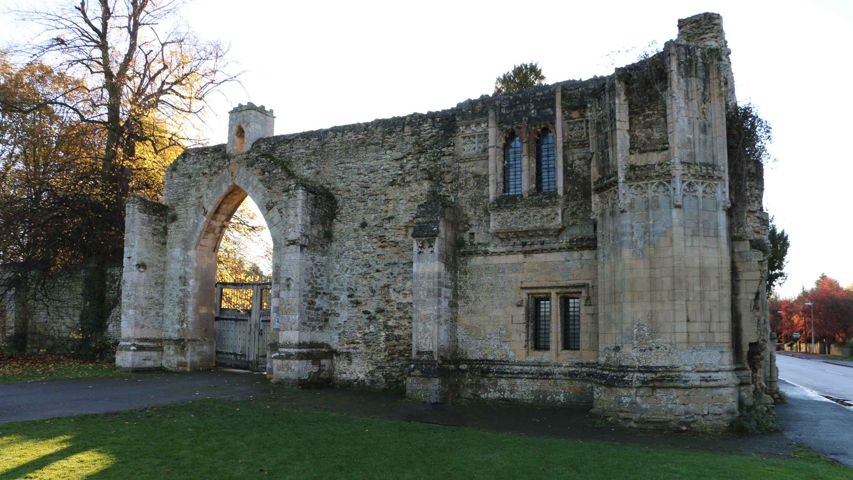 The ruins of Ramsey Abbey Gatehouse, Cambridgeshire