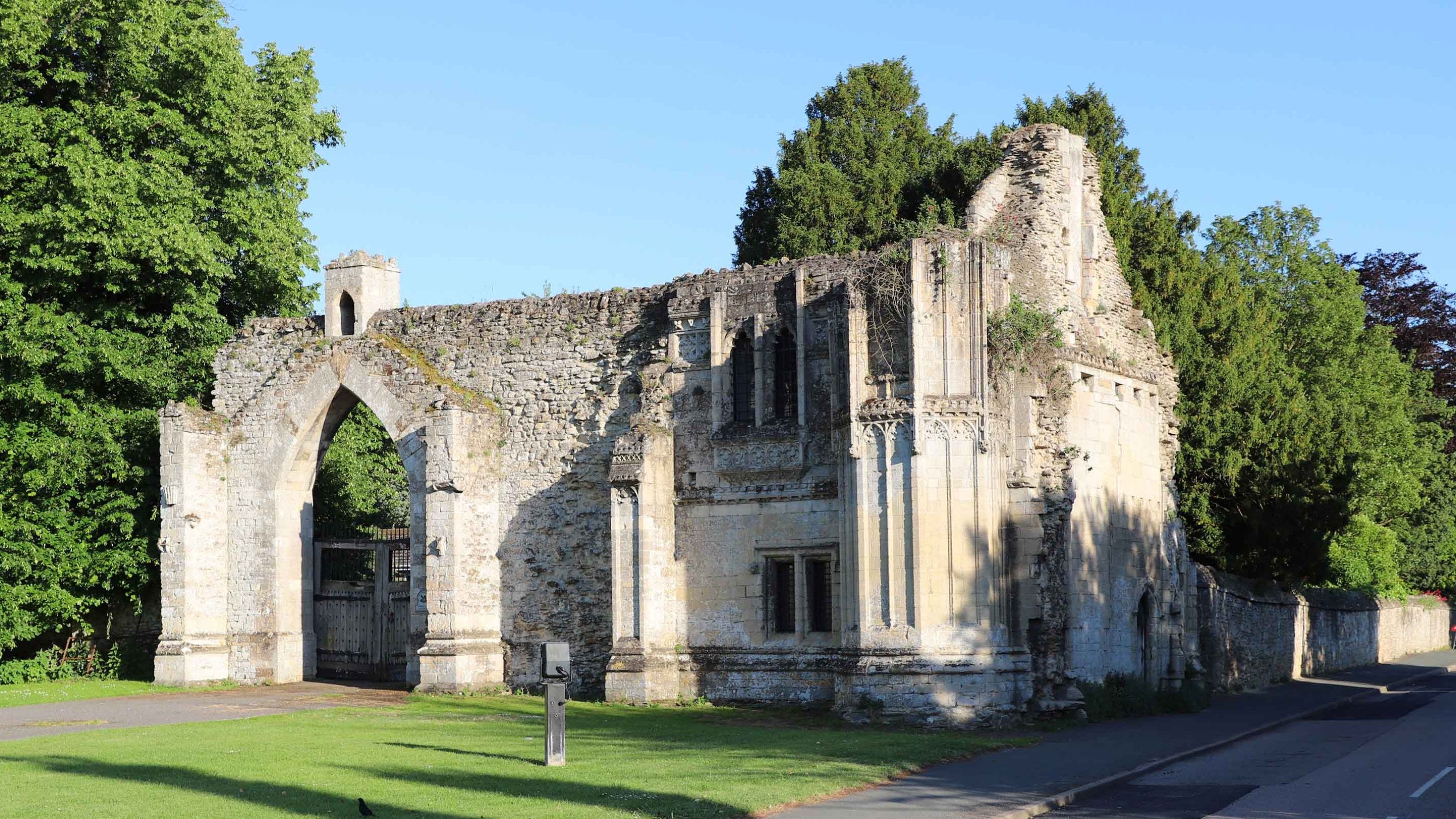 Ramsey Abbey Gatehouse, Cambridgeshire in summer