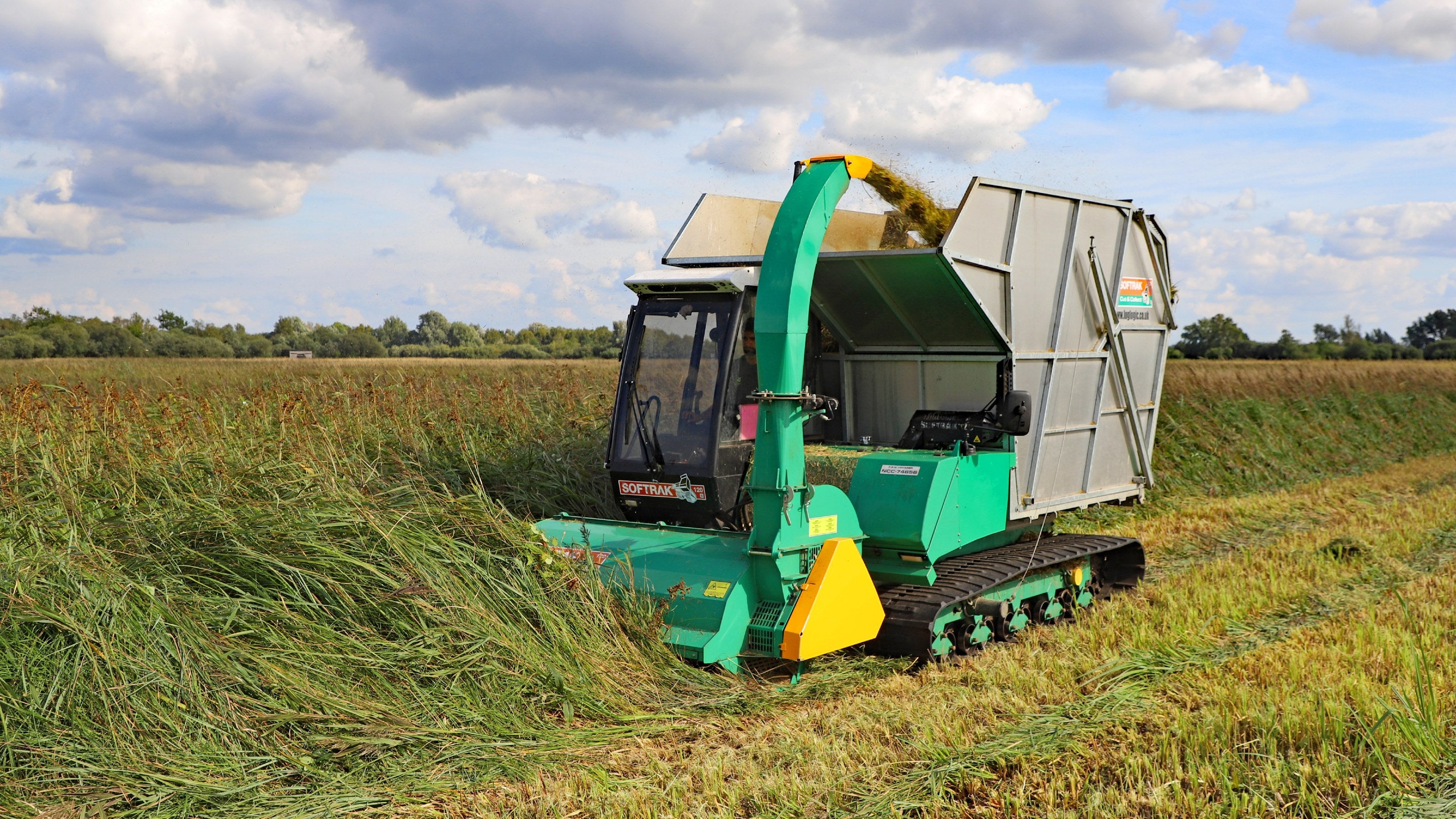 Sedge cutting machine at Wicken Fen, Cambridgeshire