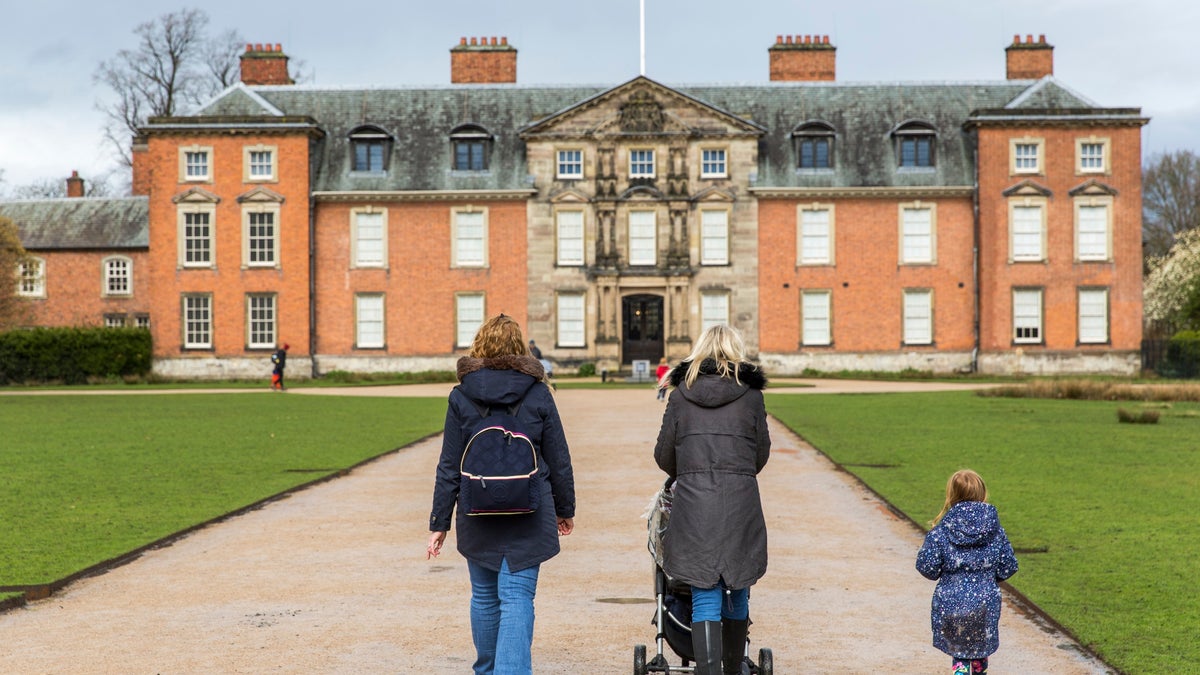 The Georgian house at Dunham Massey, Greater Manchester