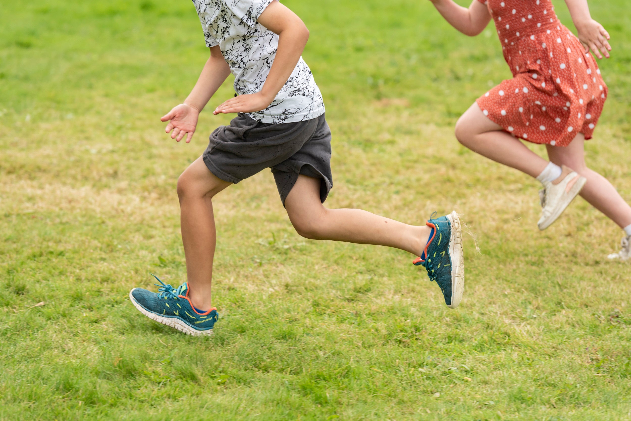An image of children running
