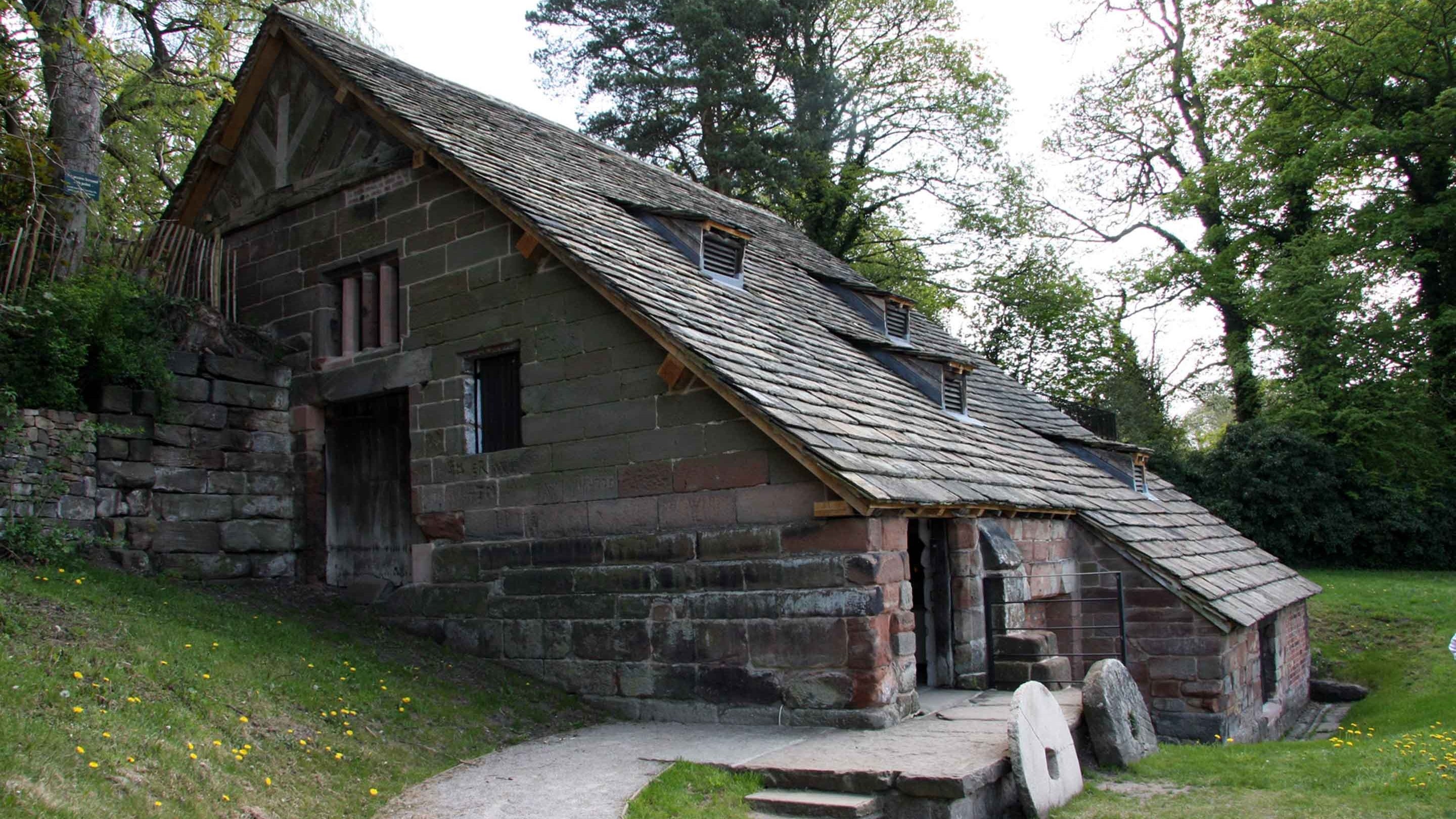 Nether Alderley Mill, Cheshire a fully restored, working corn mill, dating from the 15th century