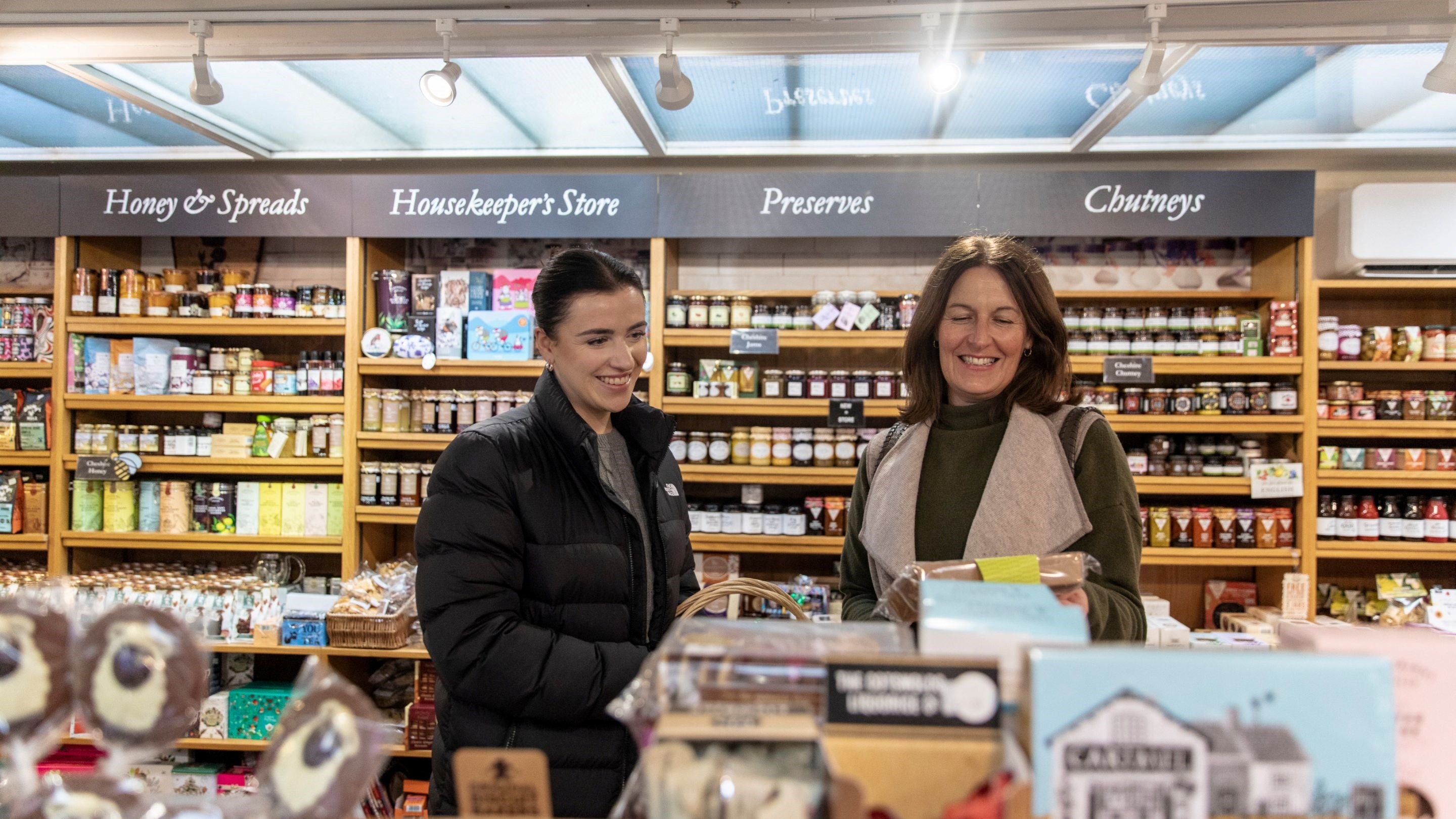 Visitors in the Housekeeper's Store at Tatton Park