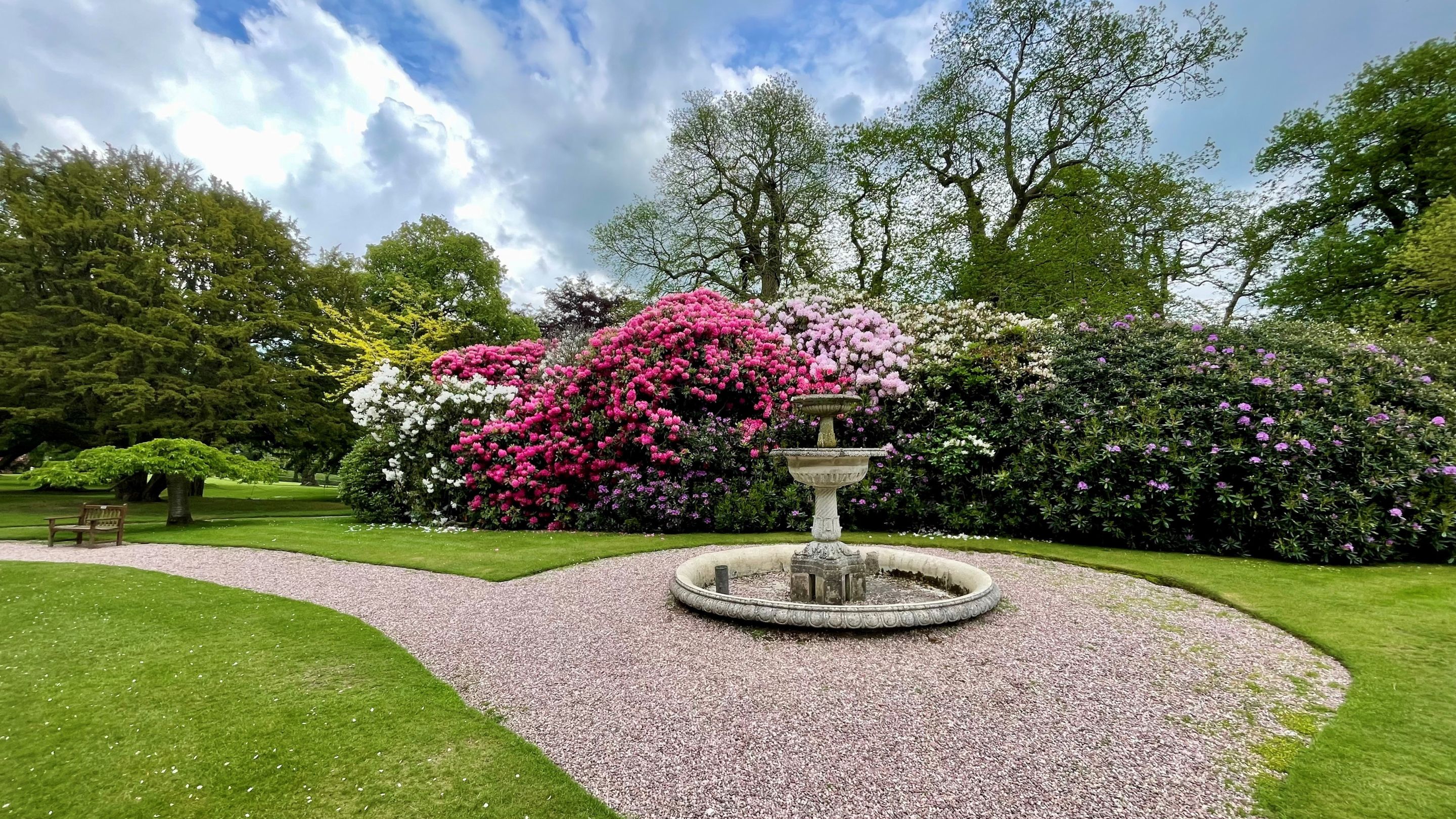 Charlotte's Garden in spring at Tatton Park, Cheshire
