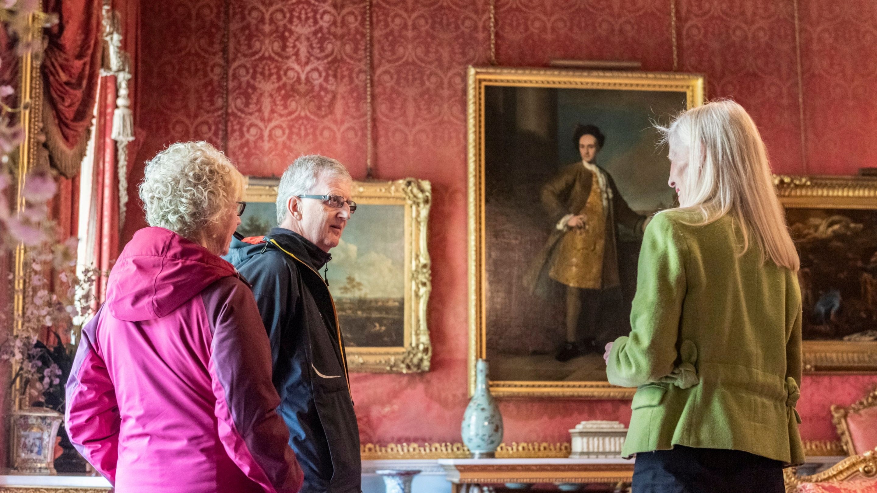 Visitors in the Mansion at Tatton Park, Cheshire