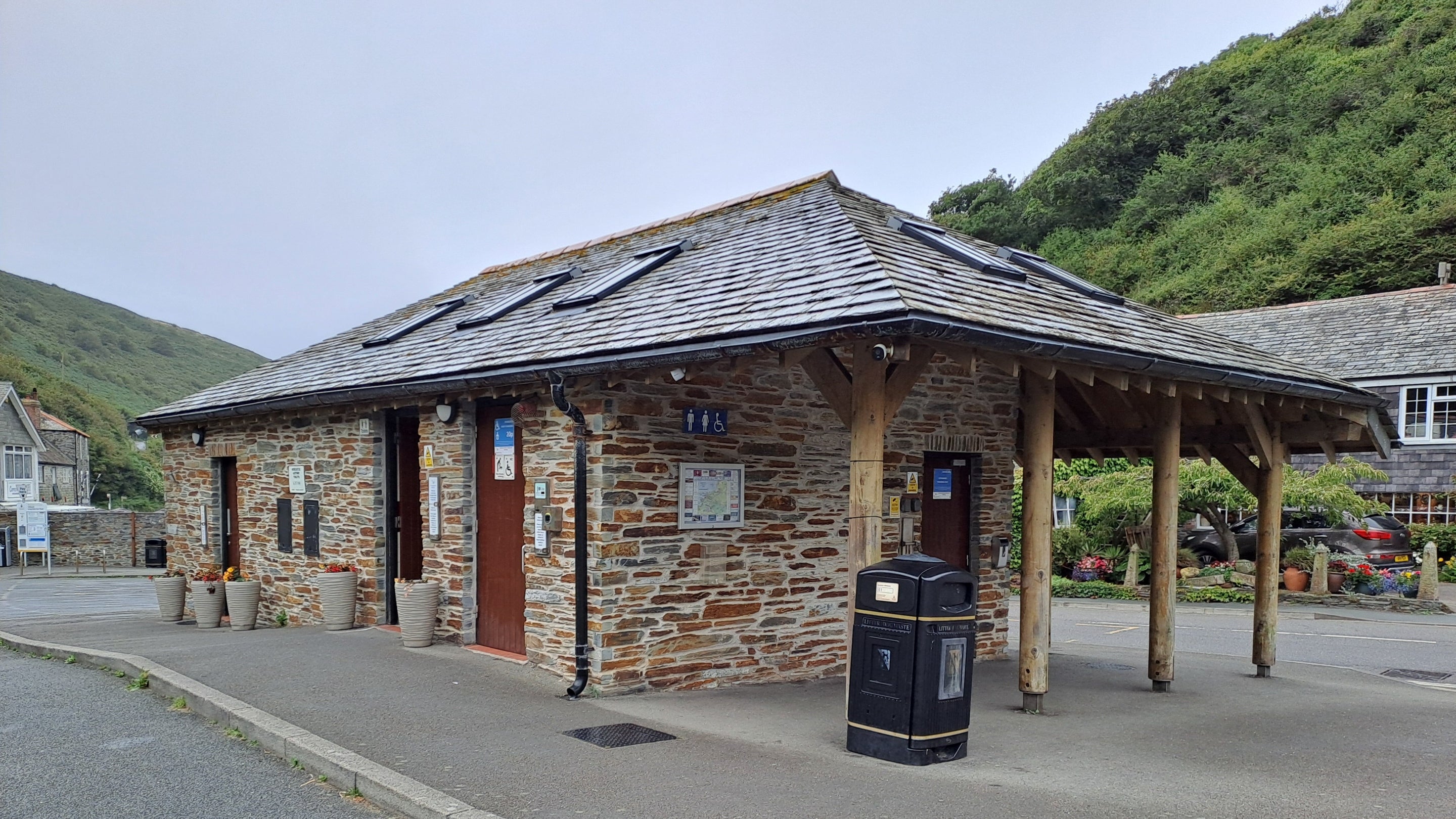 Public toilet facilities in Boscastle, Cornwall