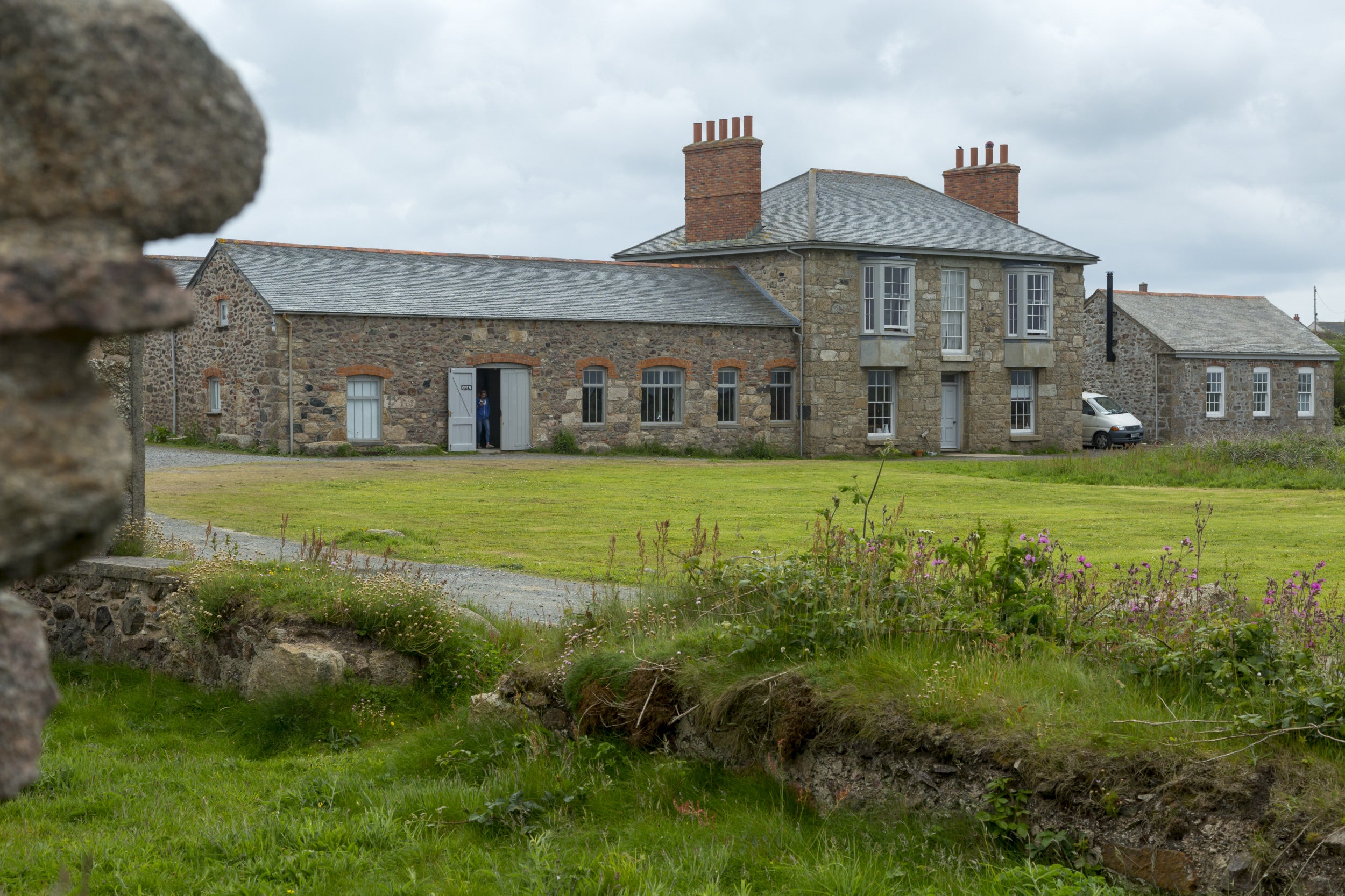 The Count House at Botallack, Cornwall. The Count House was originally built as a mine office and was deliberately grander in style than other local buildings to promote confidence in the mine amongst prospective shareholders.
