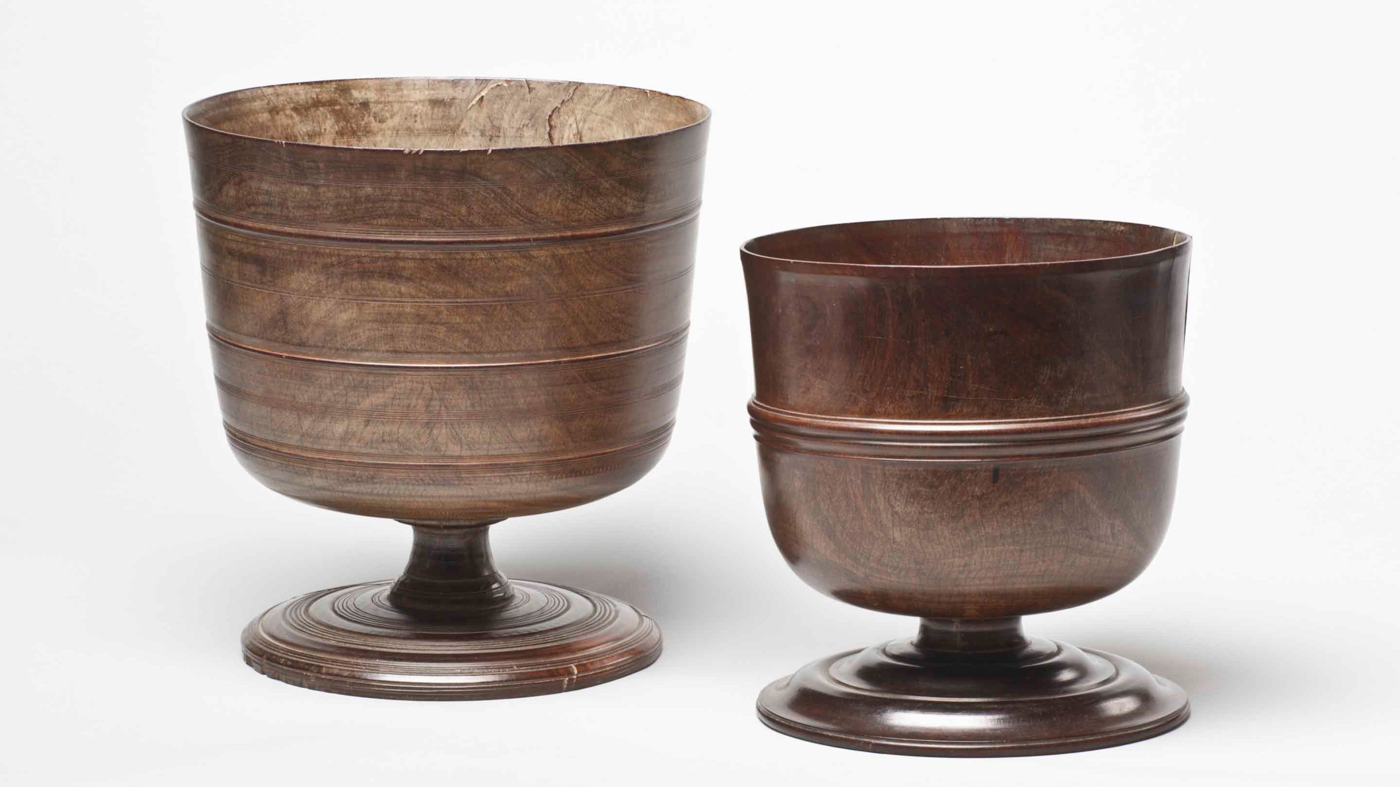 Wassail bowls at Cotehele, Cornwall