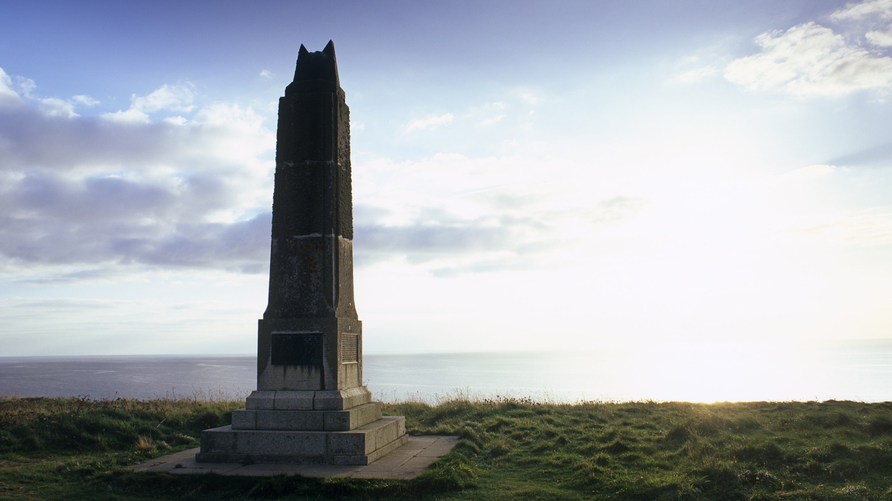 The Marconi Memorial at Poldhu, Lizard, Cornwall