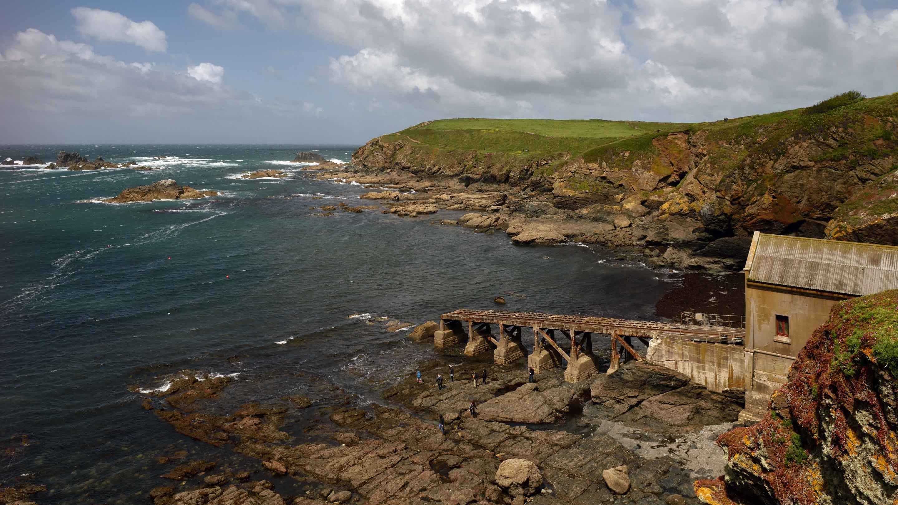 The view from Polpeor Cove at Lizard Point, Cornwall