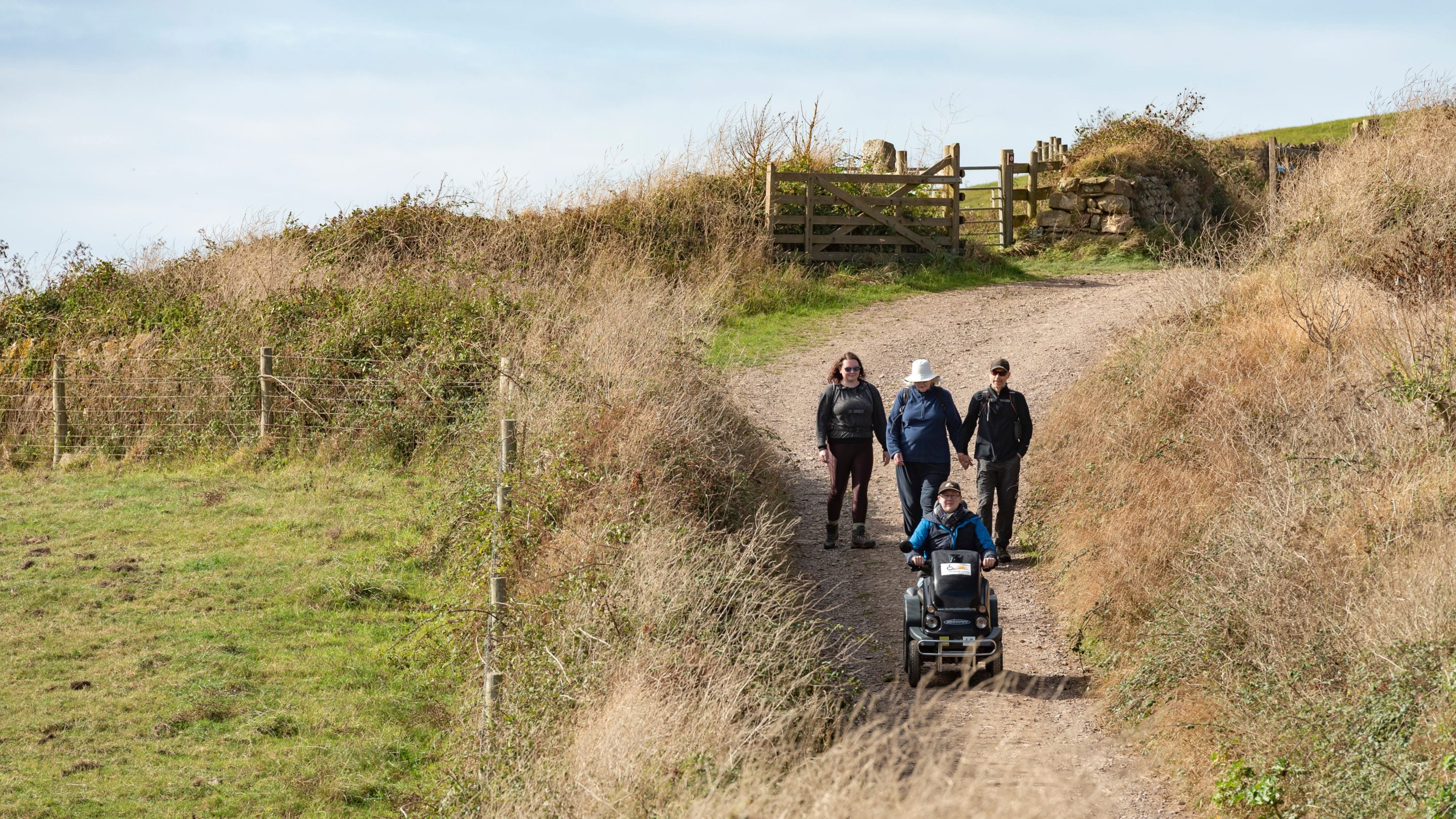 Exploring the South West Coast path at Pentire, North Cornwall, in autumn