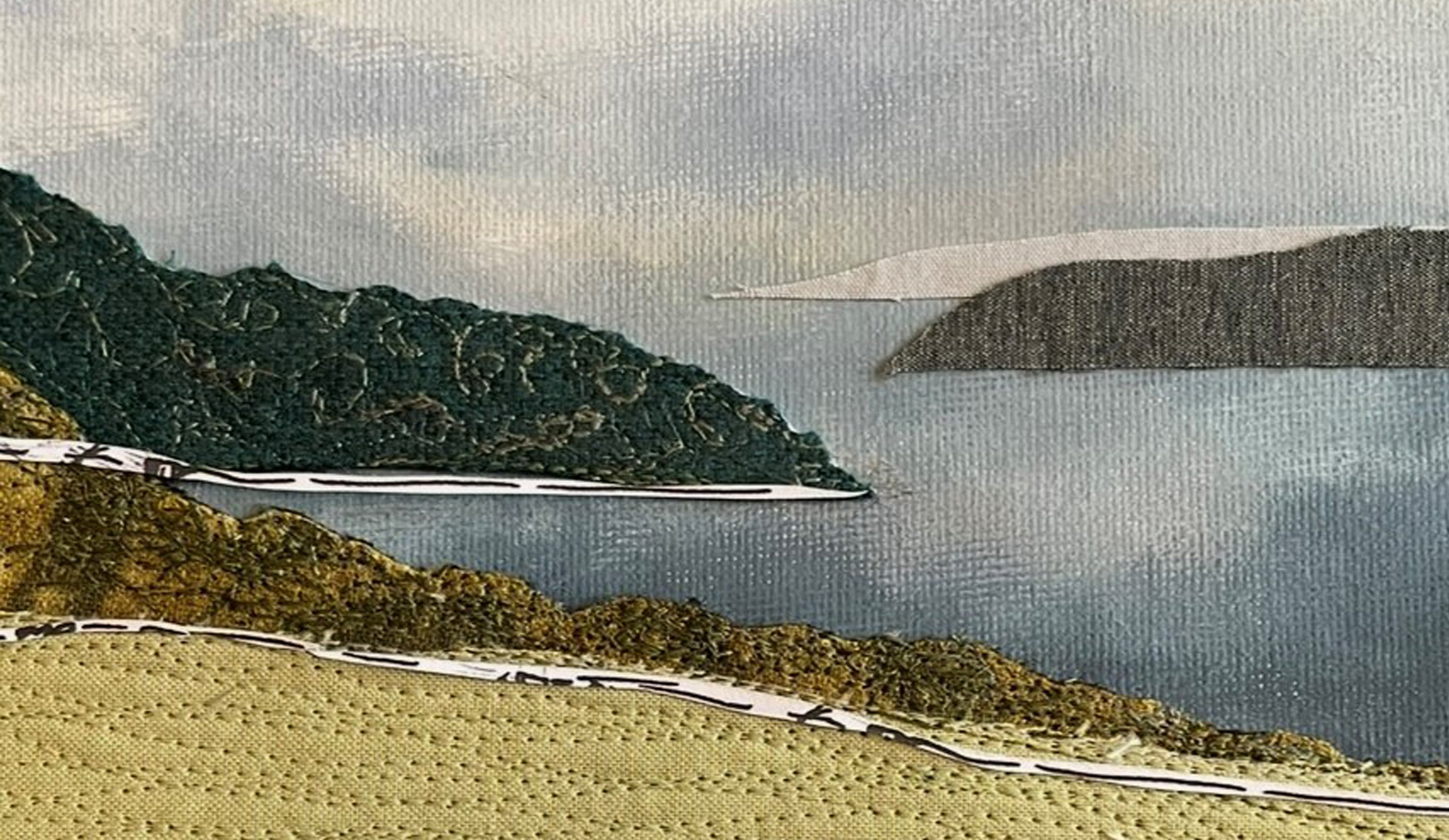 A textile impression of the Carrick Roads at Trelissick