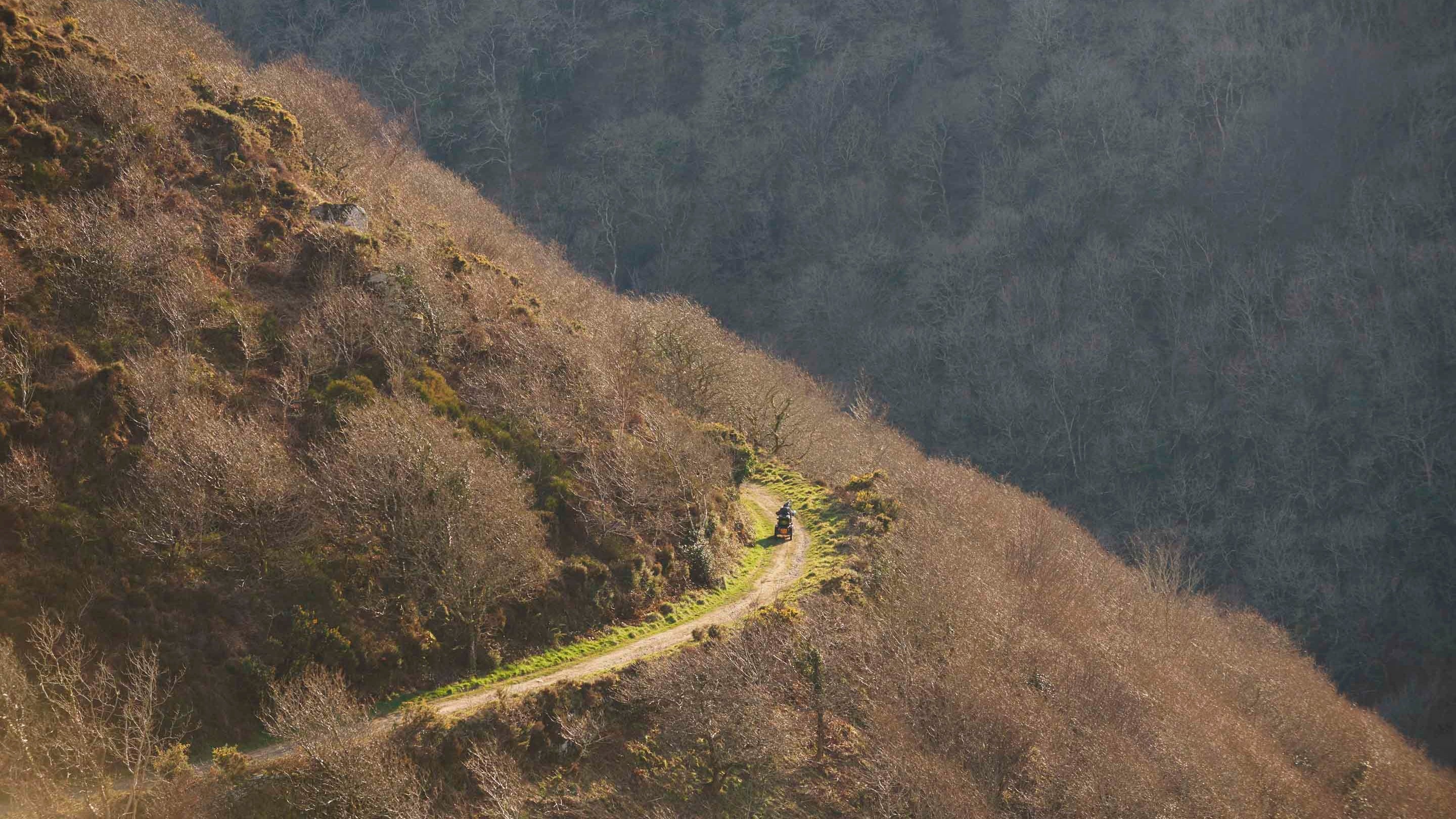 Hill path at Heddon Valley, Devon