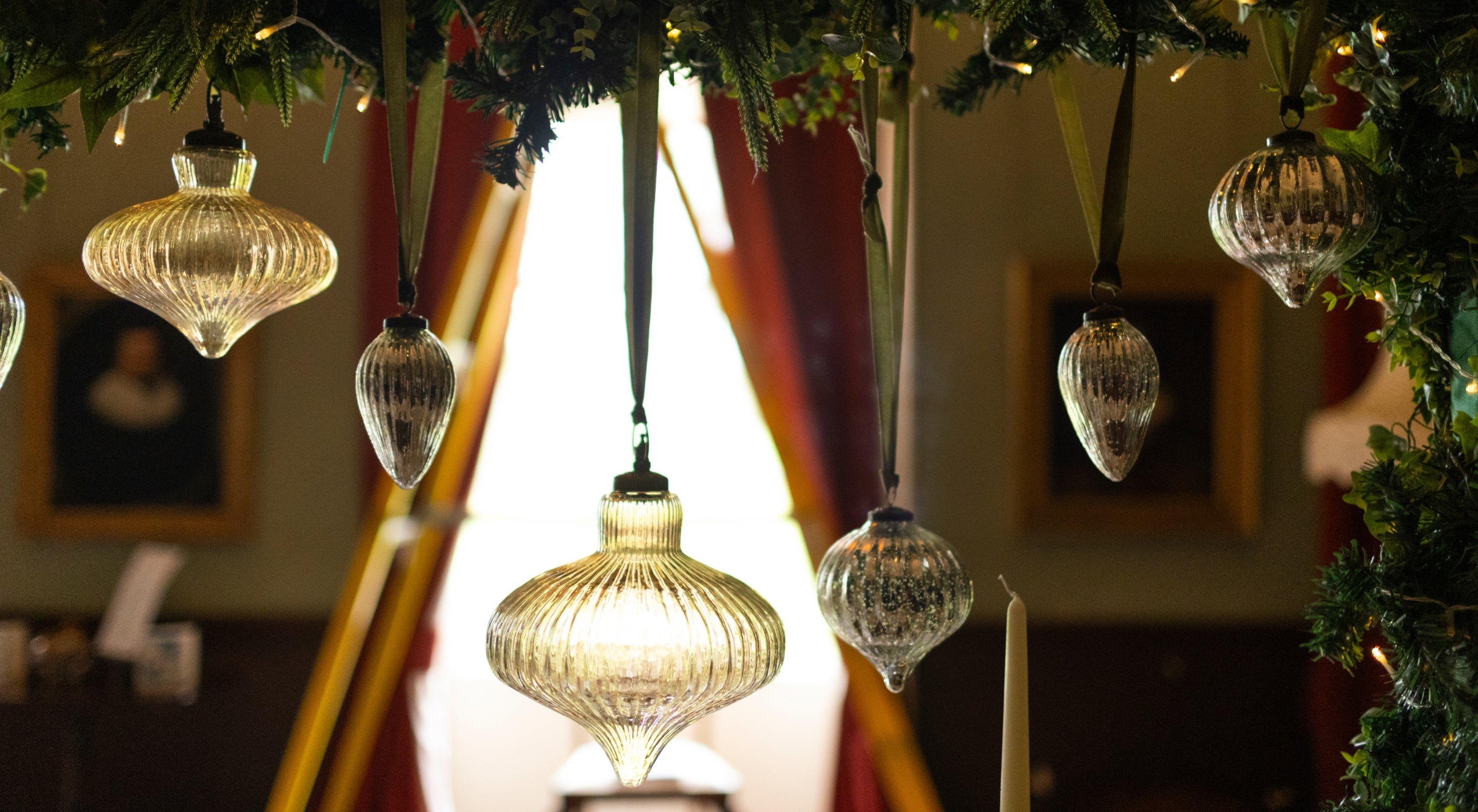 Decorating the house for Christmas