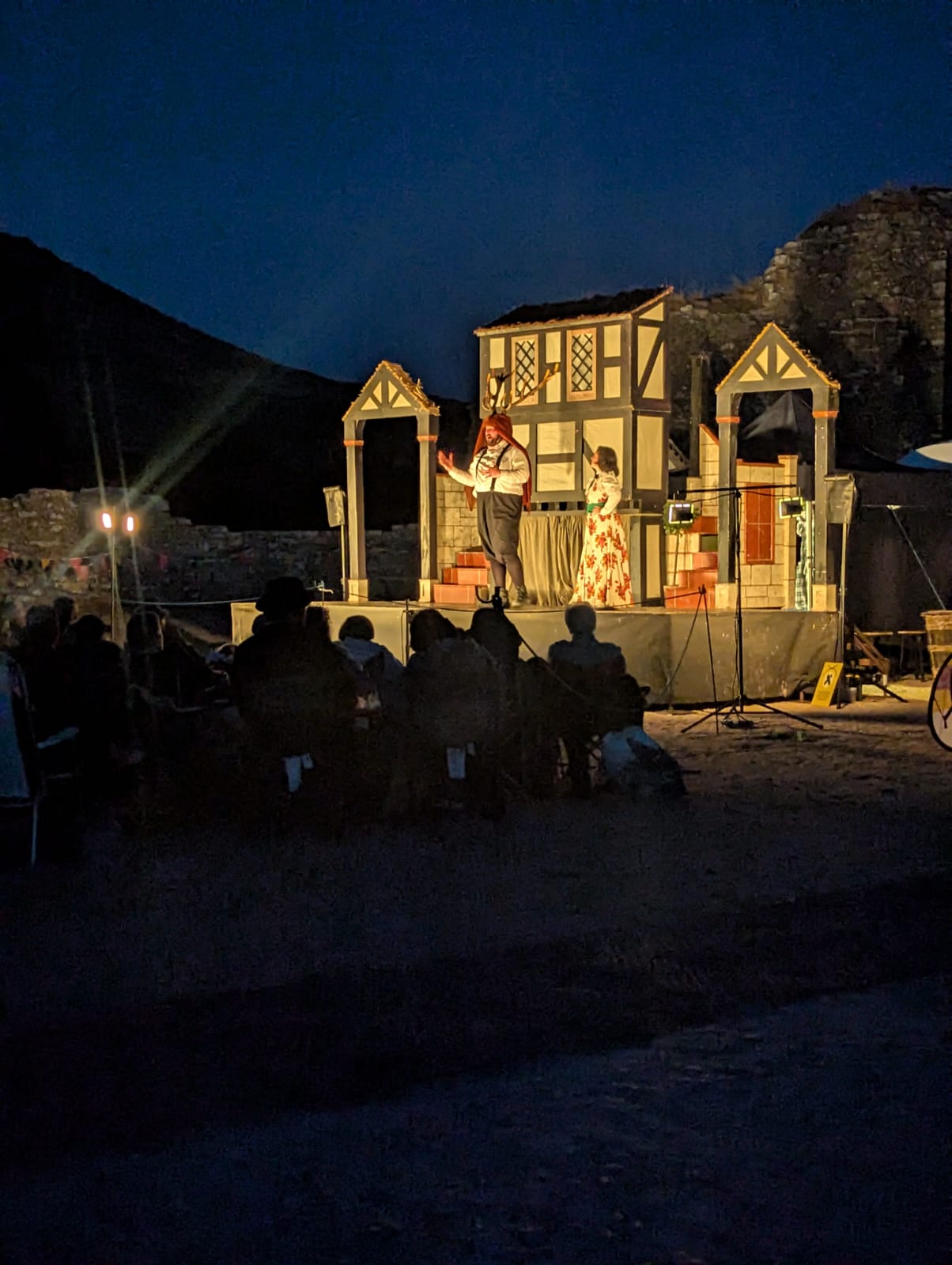 Oper-air theatre in the grounds of Corfe Castle