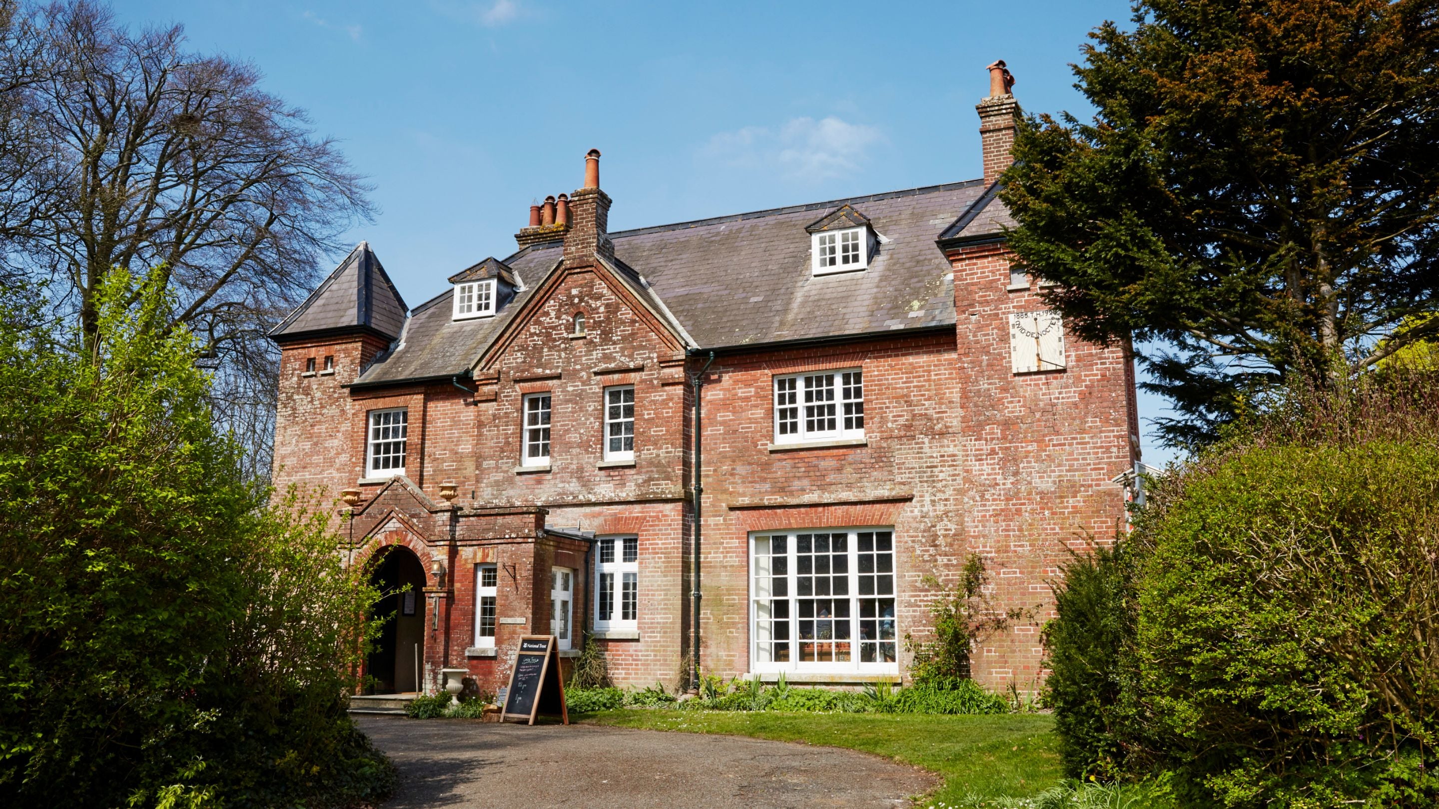 The front of the house at Max Gate, Dorset, viewed from the driveway