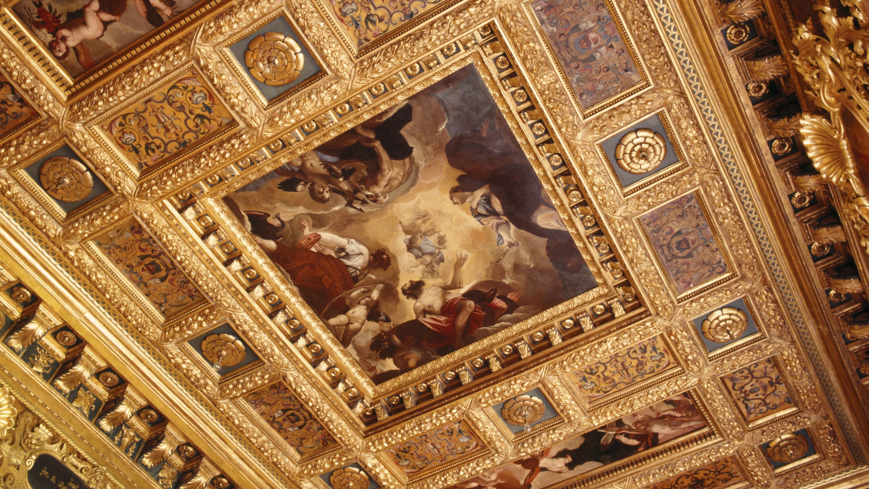 Spanish Ceiling at Kingston Lacy, Dorset