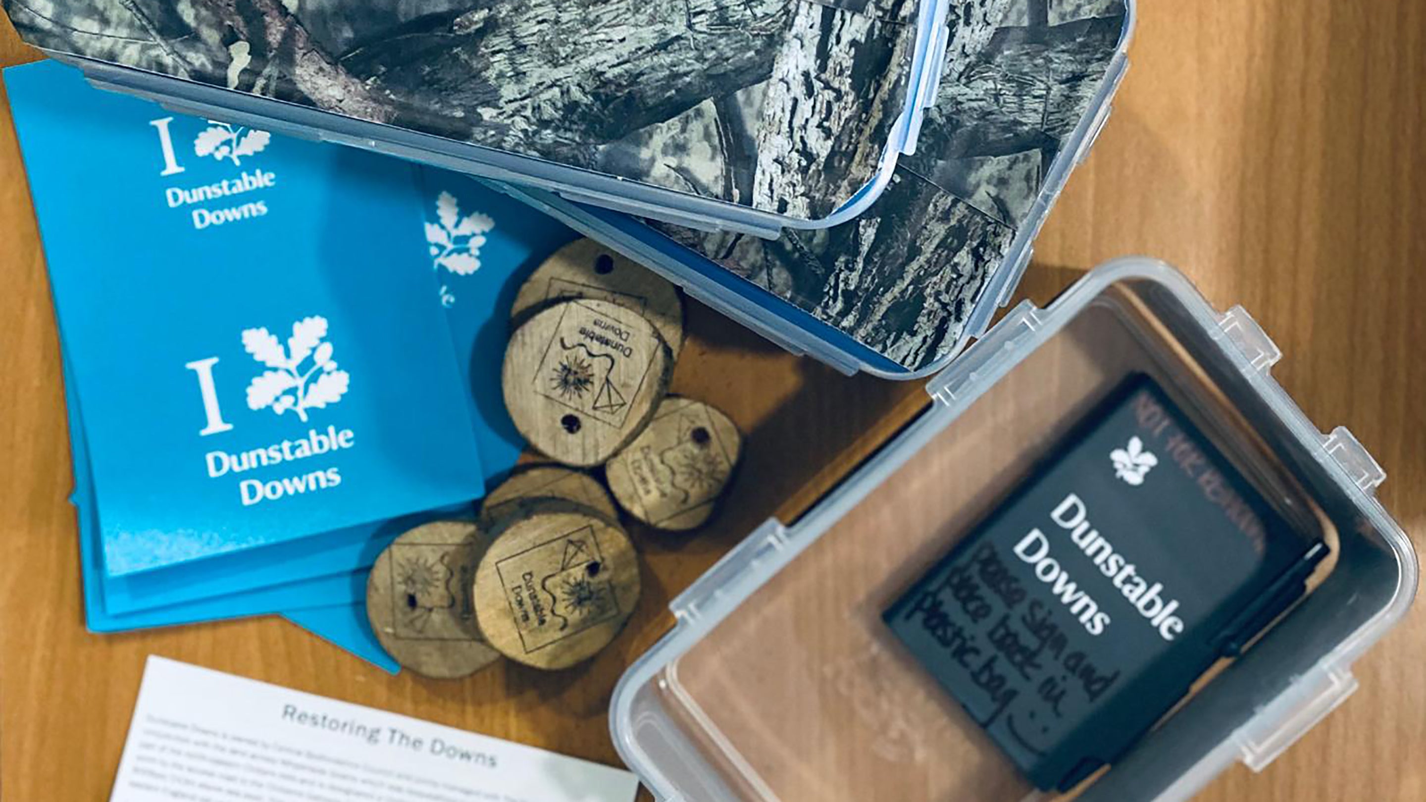 Try Geocaching at Dunstable Downs with our geocaches hidden on the downs. Waterproof camo boxes with note pads, pencil and other knickknacks in