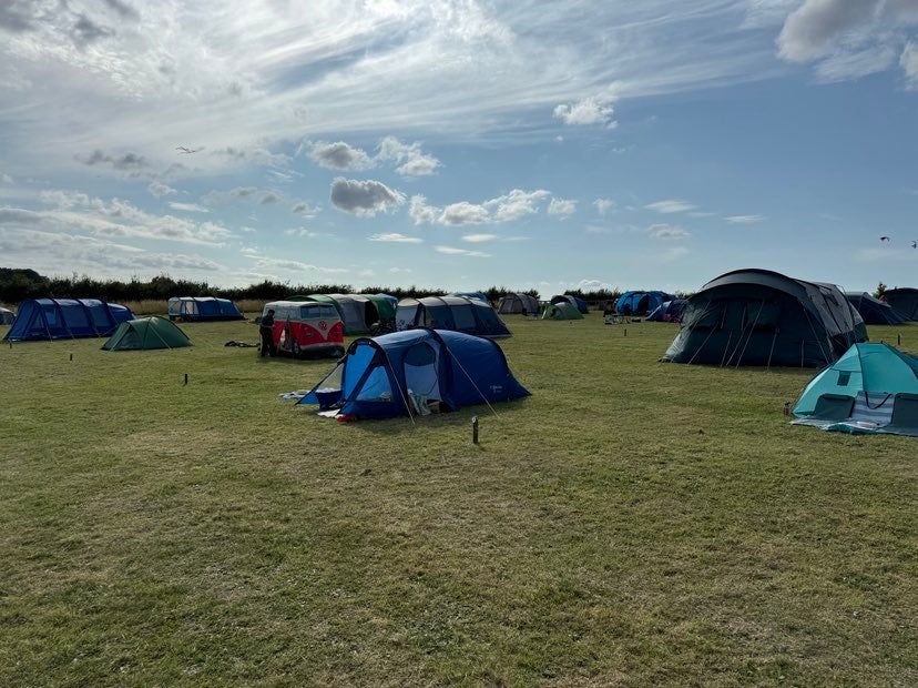Photo of tents at Big Camp, Dunstable Downs.